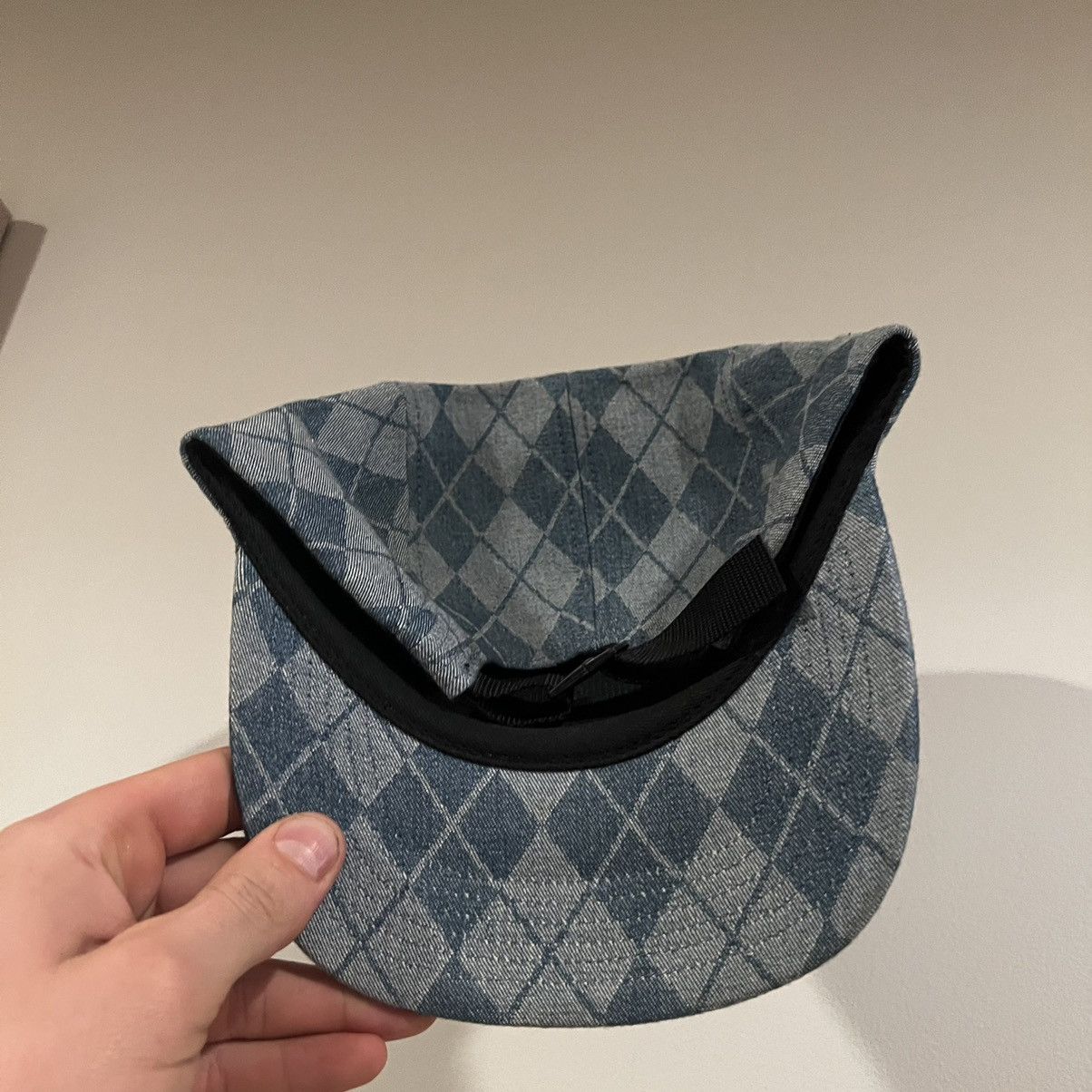 Supreme Supreme Denim Argyle Camp Cap Size ONE SIZE - 17 Thumbnail
