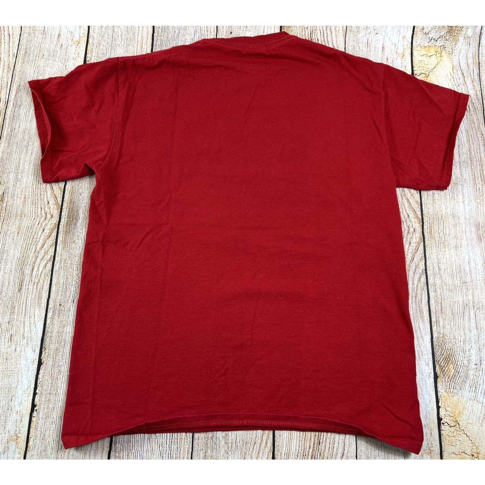 Gildan Gildan Climb Higher Red T-Shirt Size M Men Regular Short Sleeve Outdoor GME Supply Lineman Tower Climbing 90s? Size US M / EU 48-50 / 2 - 2 Thumbnail