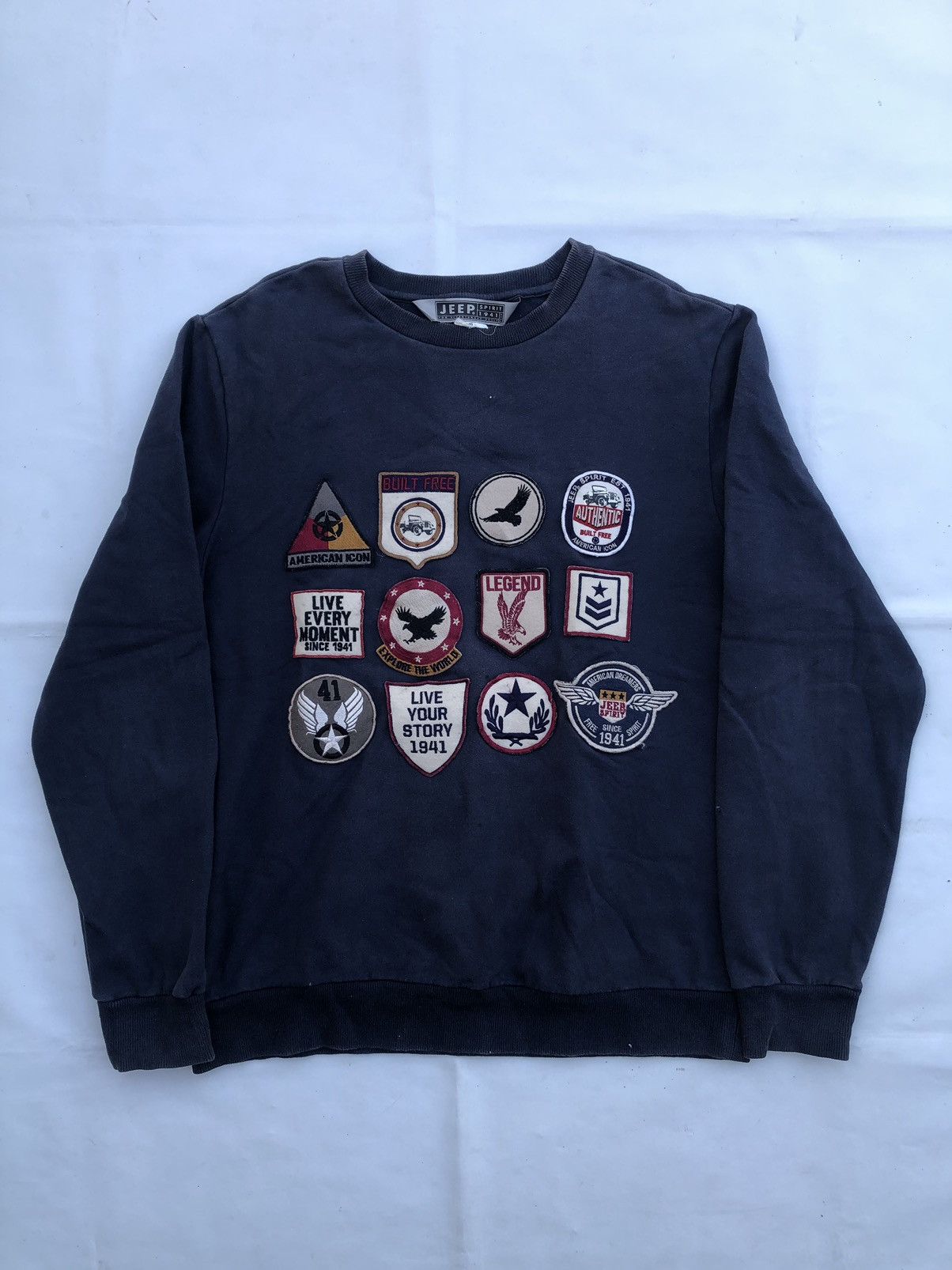 Japanese Brand × Jeep × KMRii Japan Jeep PatchWork Sweatshirt Punk Rock Style Size US M / EU 48-50 / 2 - 1 Thumbnail