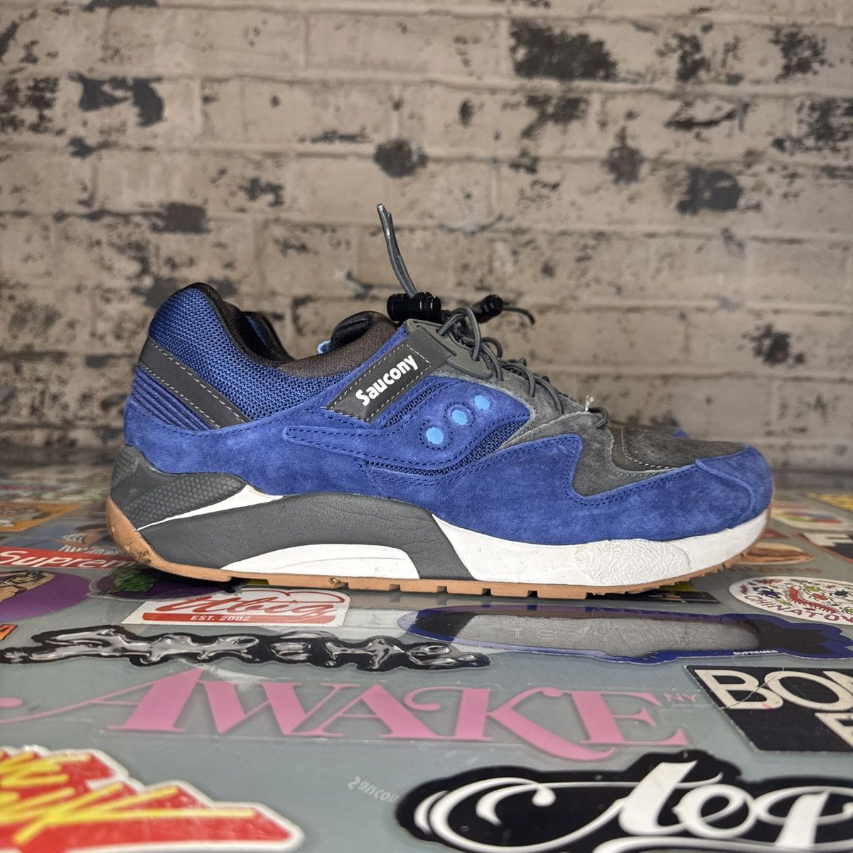 Saucony Saucony Grid 9000 Premium 3 Dots Blue Sz 10 No Box Size US 10 / EU 43 - 3 Thumbnail