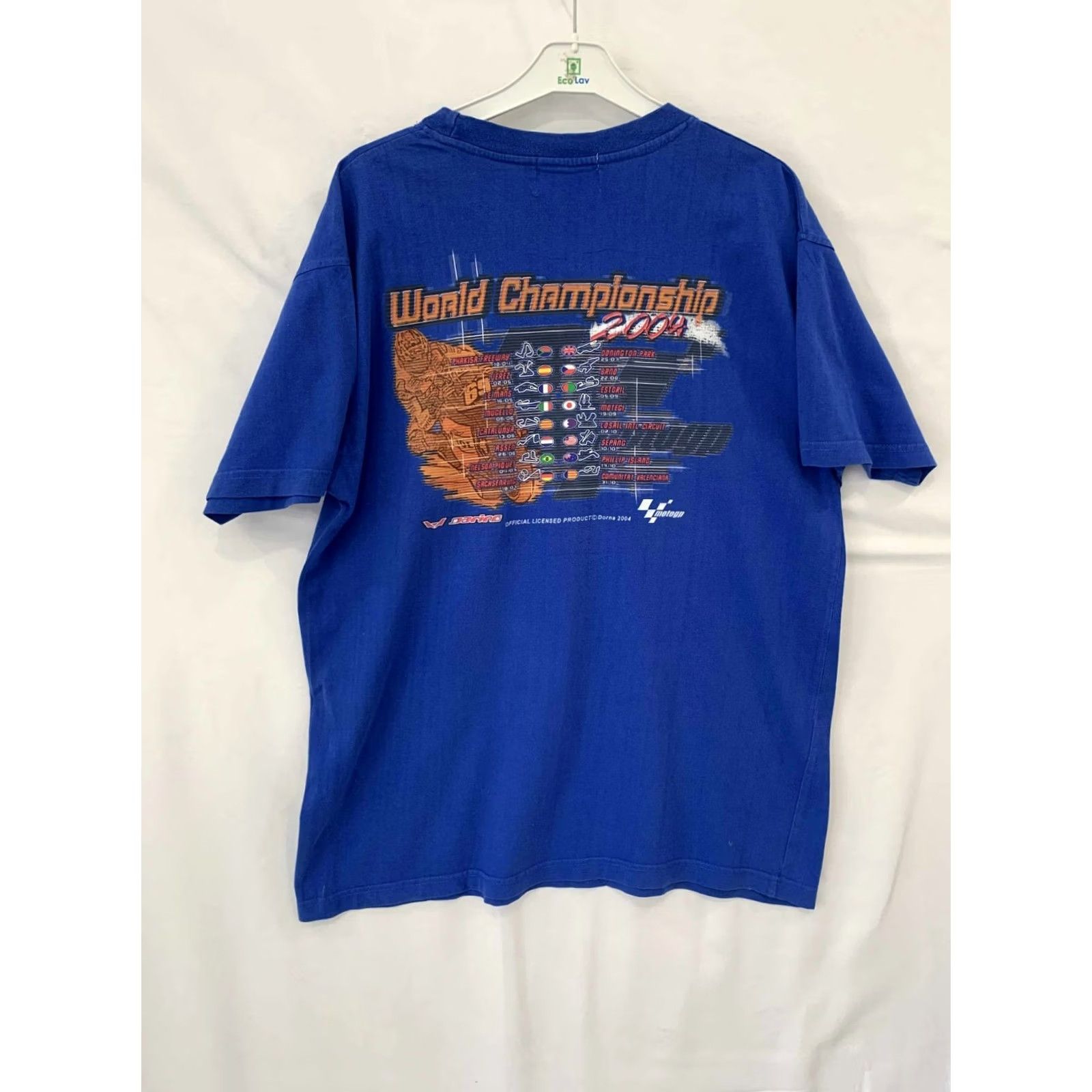 Vintage VINTAGE MotoGP Valencia Grand Prix T-Shirt Blue Official Licensed Size L Men Shirt Size US L / EU 52-54 / 3 - 2 Thumbnail