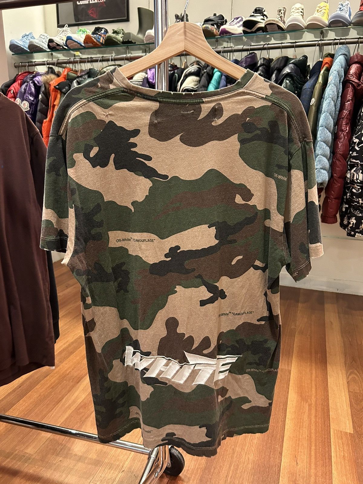 Off White Off White Camouflage T Shirt Grailed