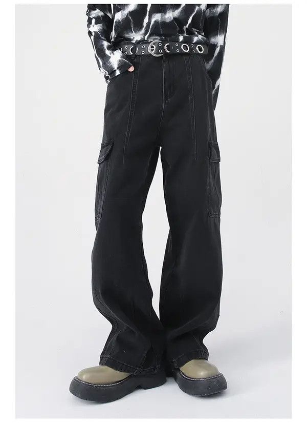 Japanese Brand Megumi x Yoko Street Wash Vintage Pocket Cargo Loose Jeans Size US 32 / EU 48 - 1 Thumbnail