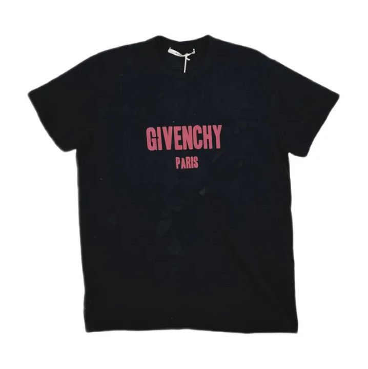 Givenchy Givenchy Hole Letter Print Unisex Short-Sleeve T-Shirt Size US XXS / EU 40 - 1 Thumbnail