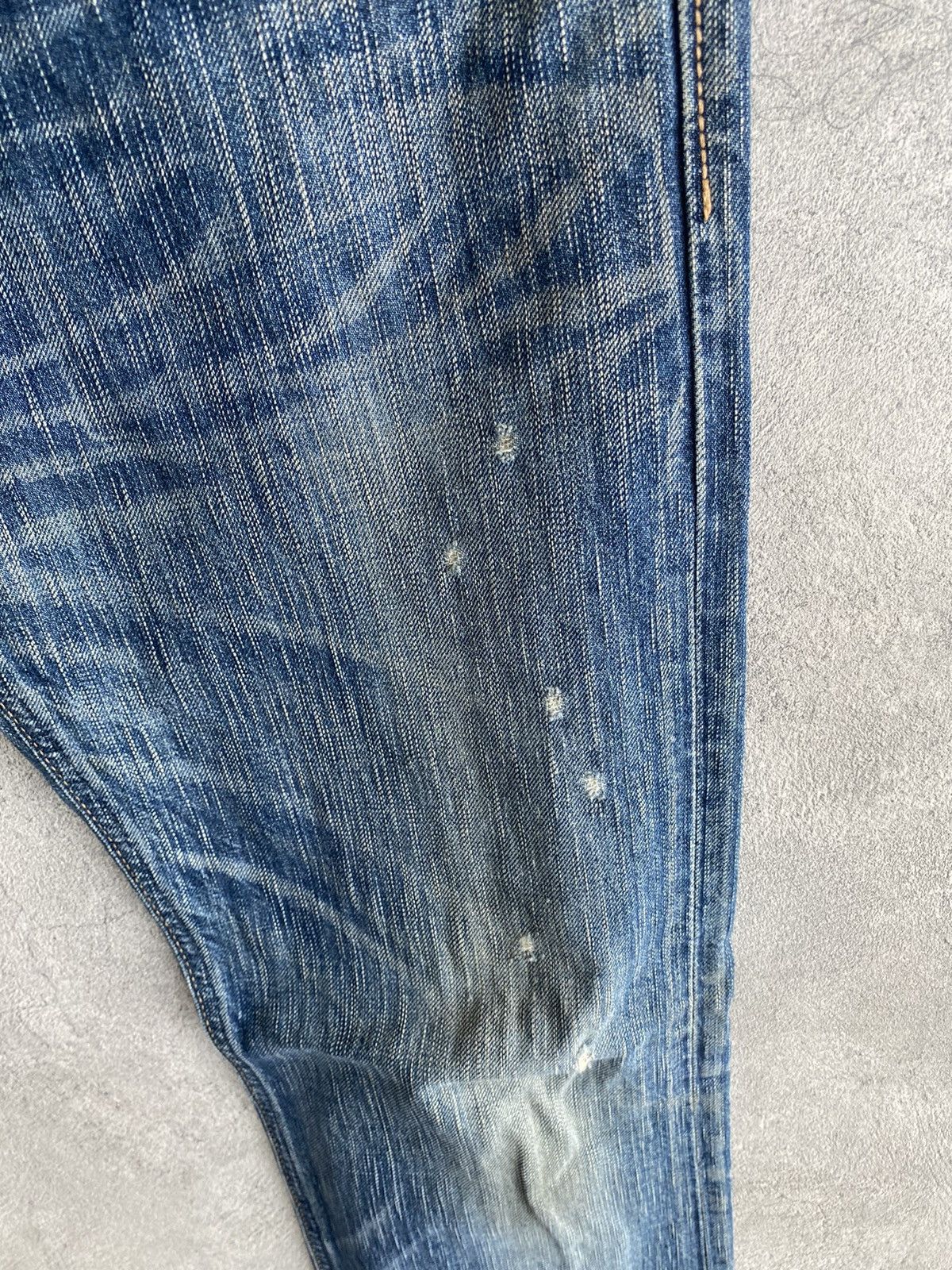 Edwin × Hysteric Glamour × If Six Was Nine VINTAGE EDWIN 503 BLUE TRIP DISTRESSED JEANS Size US 29 - 7 Thumbnail