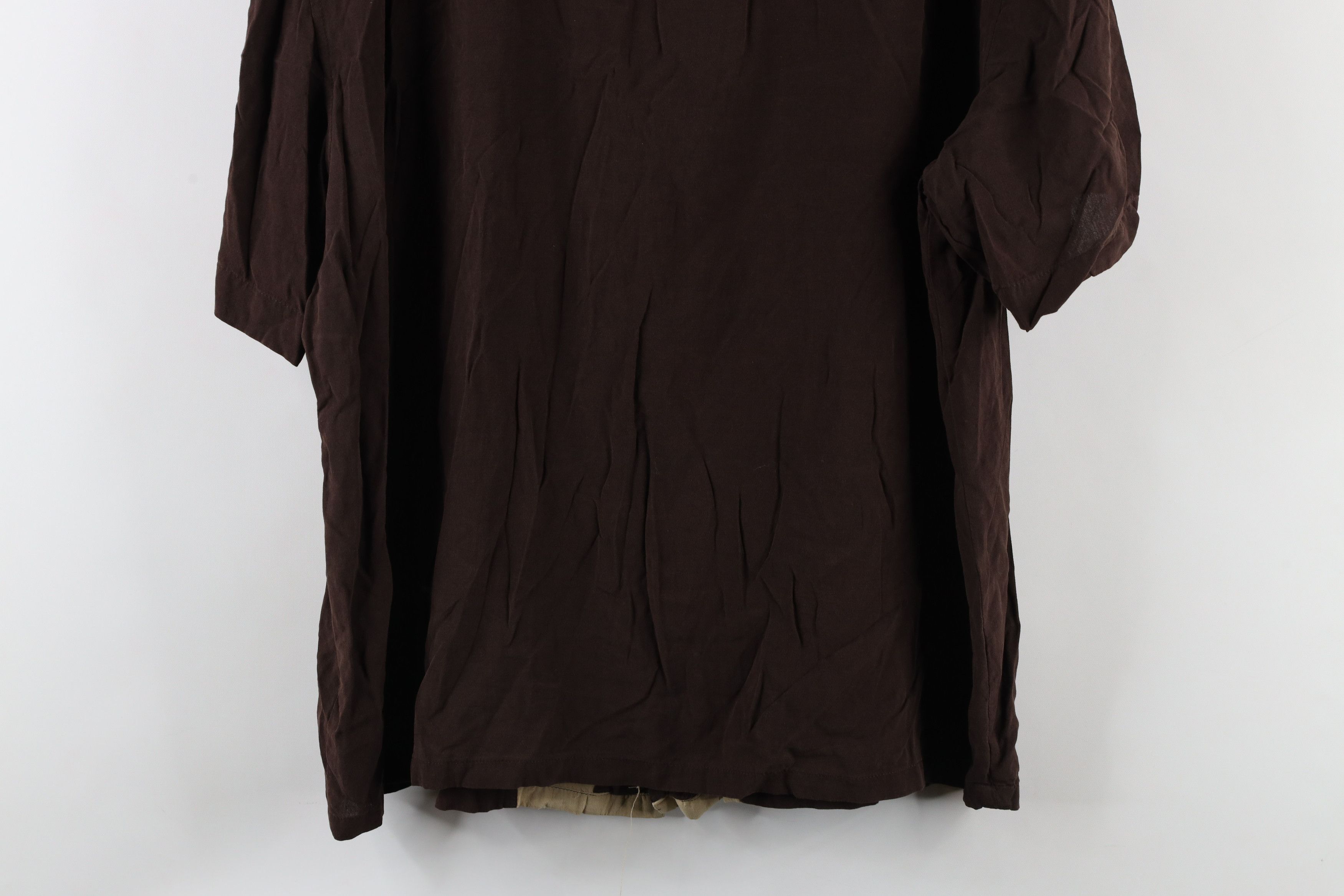 Vintage Vintage 90s Rockabilly Panel Camp Collar Button Shirt Brown Size US XL / EU 56 / 4 - 9 Thumbnail