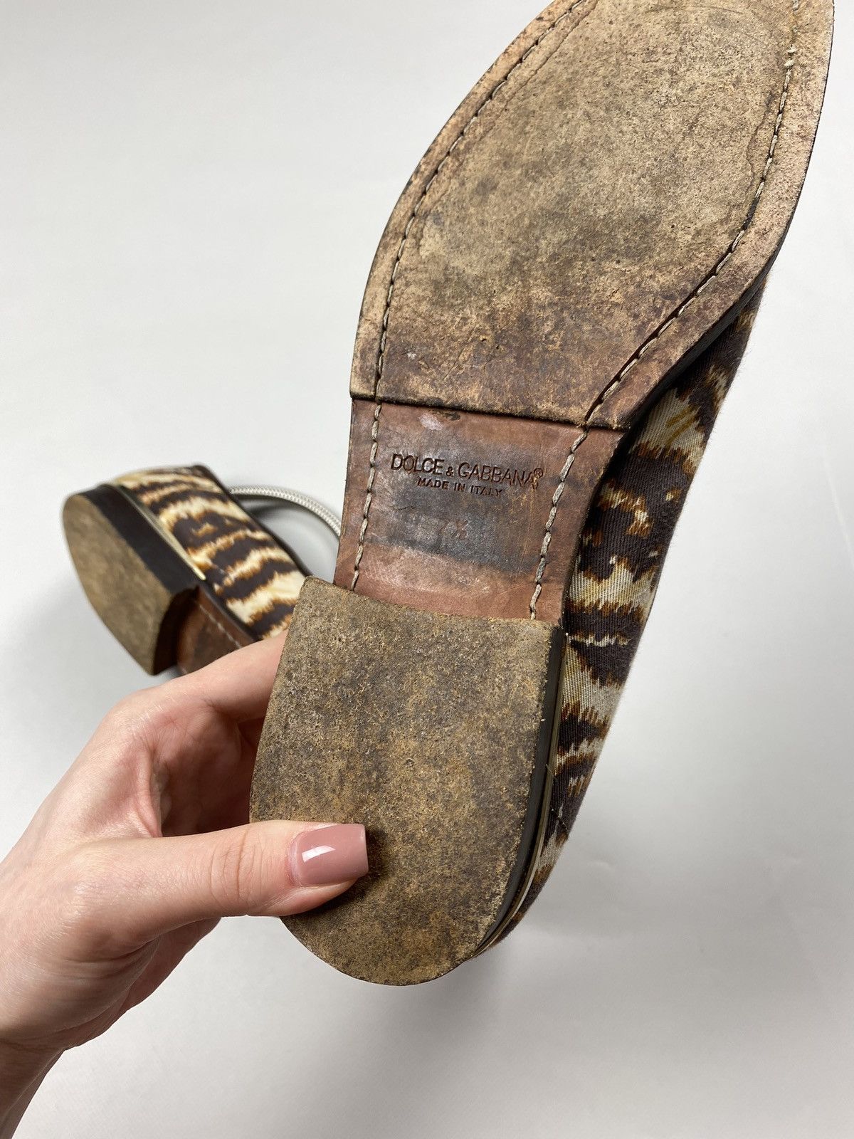 Dolce & Gabbana Dolce & Gabbana men’s vintage animal pattern loafer shoes Size US 8.5 / EU 41-42 - 22 Thumbnail