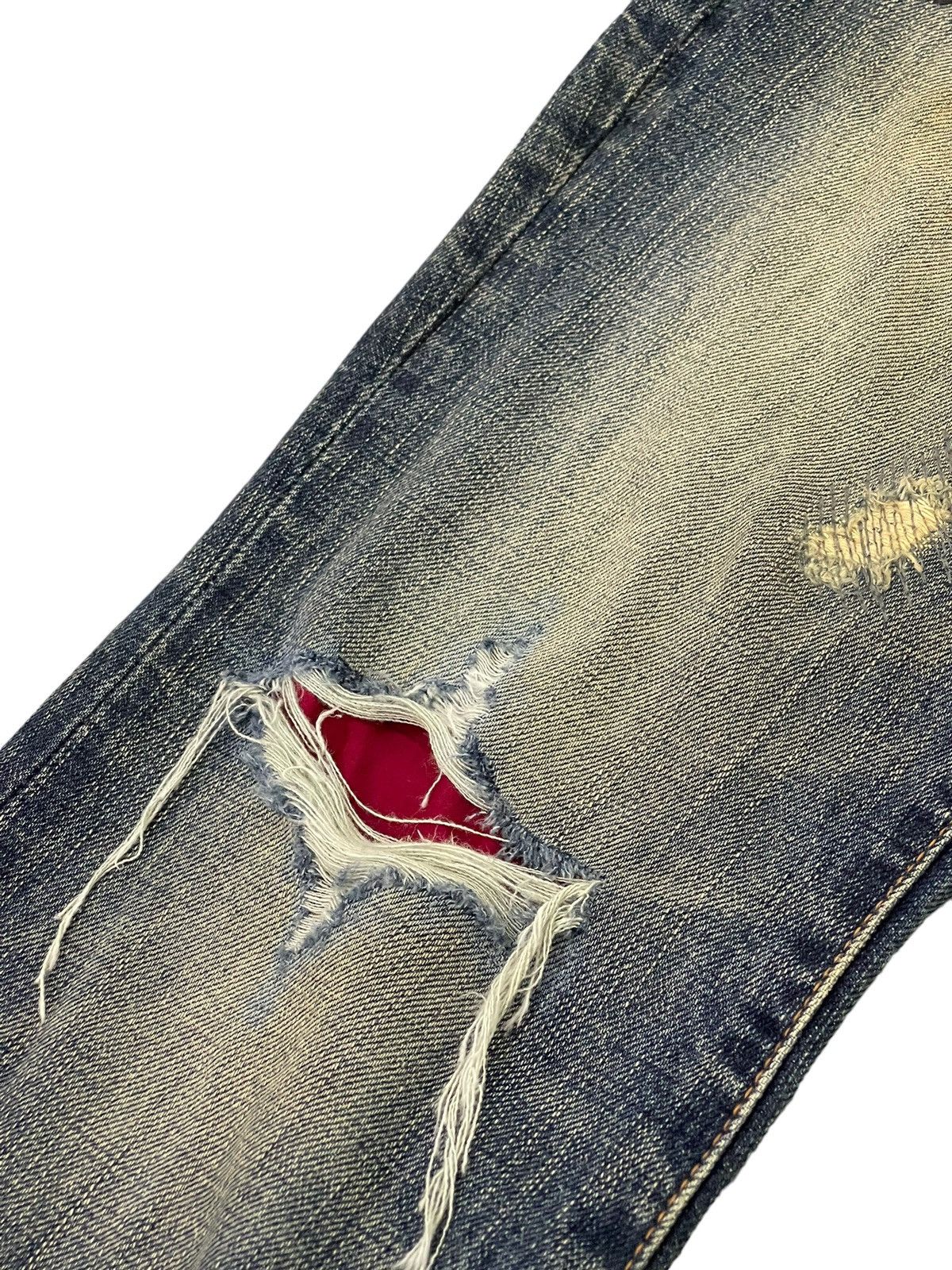 Japanese Brand Flare Jeans Sanford Distress Low Rise Boot Cut 8🟦1 Size US 30 / EU 46 - 8 Thumbnail