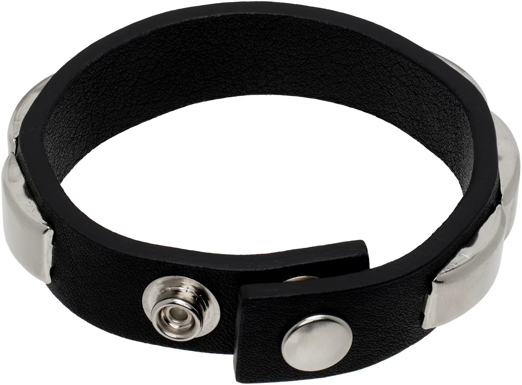 Jun Takahashi × Undercover UNDERCOVER Silver Stud Leather Bracelet Size ONE SIZE - 2 Thumbnail