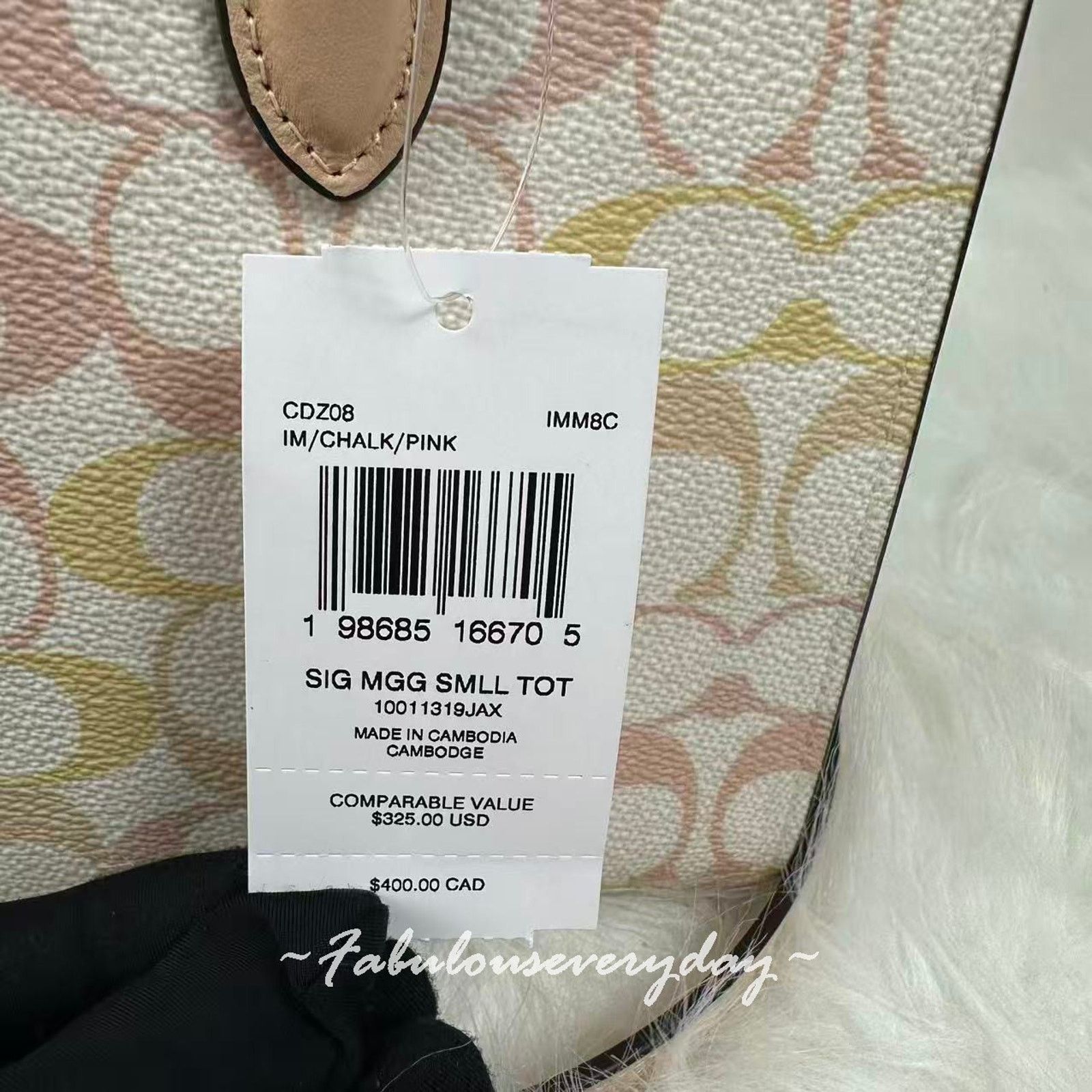 Coach Coach Maggie Small Tote Bag Crossbody Sig Canvas Chalk CDZ08 Size ONE SIZE - 5 Thumbnail