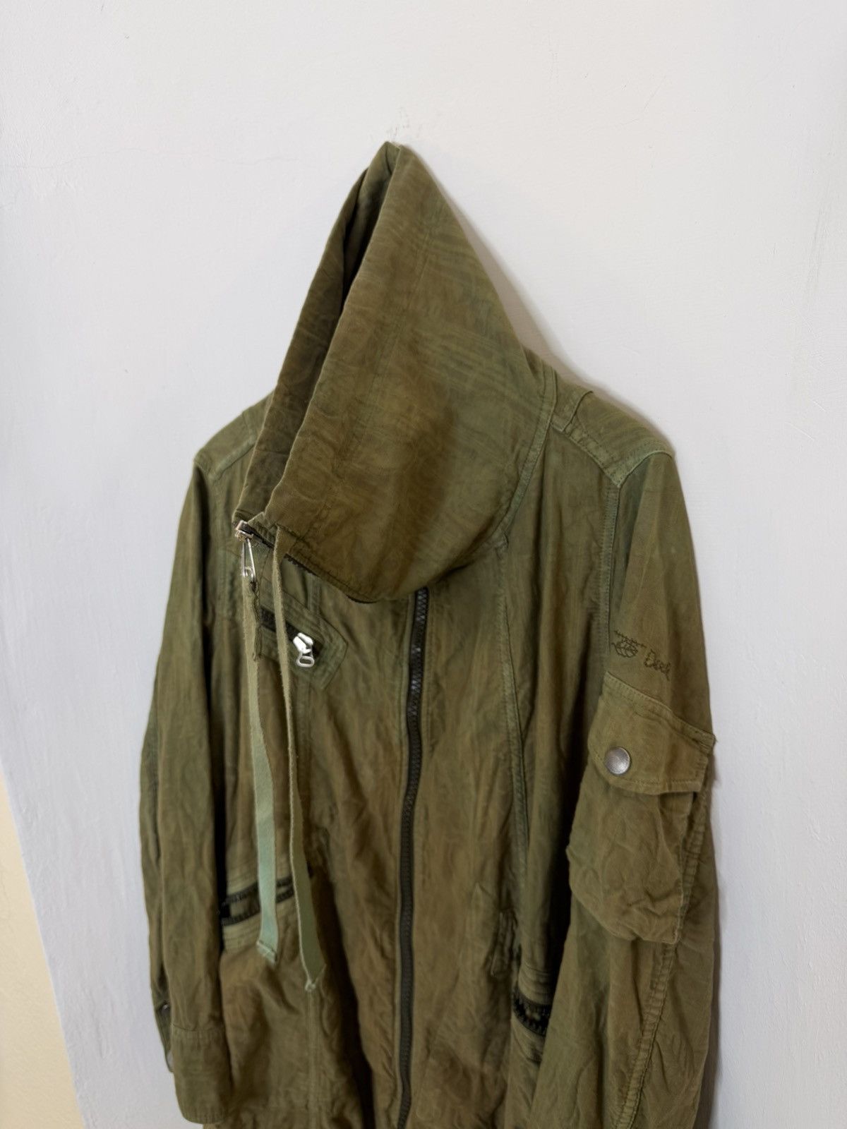 Diesel Archive Vintage 00s Diesel Utility Coat Jacket Avant-Garde Size US M / EU 48-50 / 2 - 7 Thumbnail