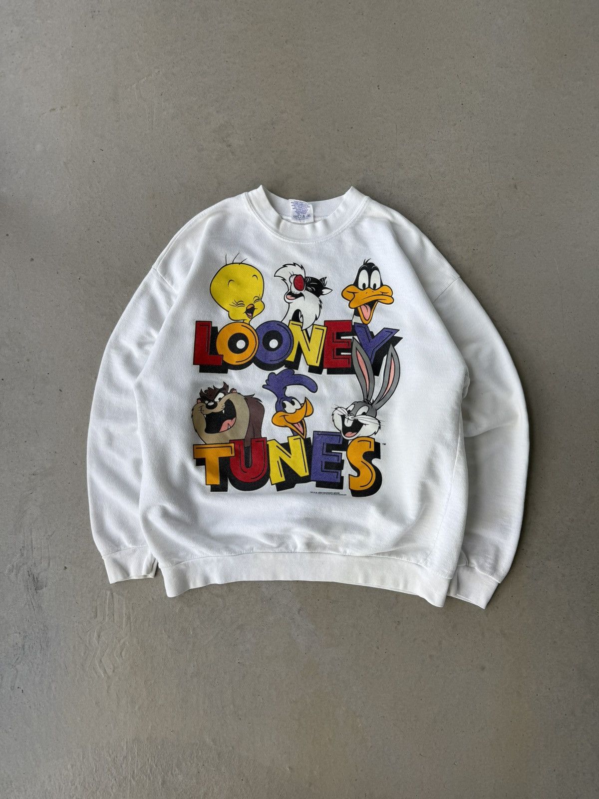 Vintage × Warner Bros Vintage 90s Looney Tunes Warner Bros Characters Crewneck Size US M / EU 48-50 / 2 - 1 Thumbnail