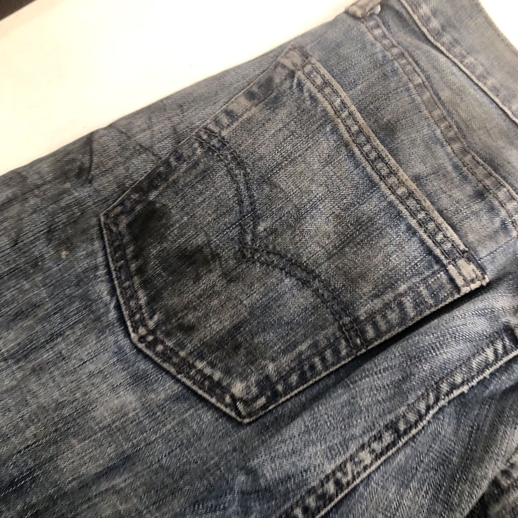 Levi's Levi's 513 Men's Slim Straight Jeans Dark Blue 32x30 5-Pocket Denim Cotton Blend Slim Fit Regular Rise Mid 90s Theme Mens Size US 32 / EU 48 - 6 Thumbnail