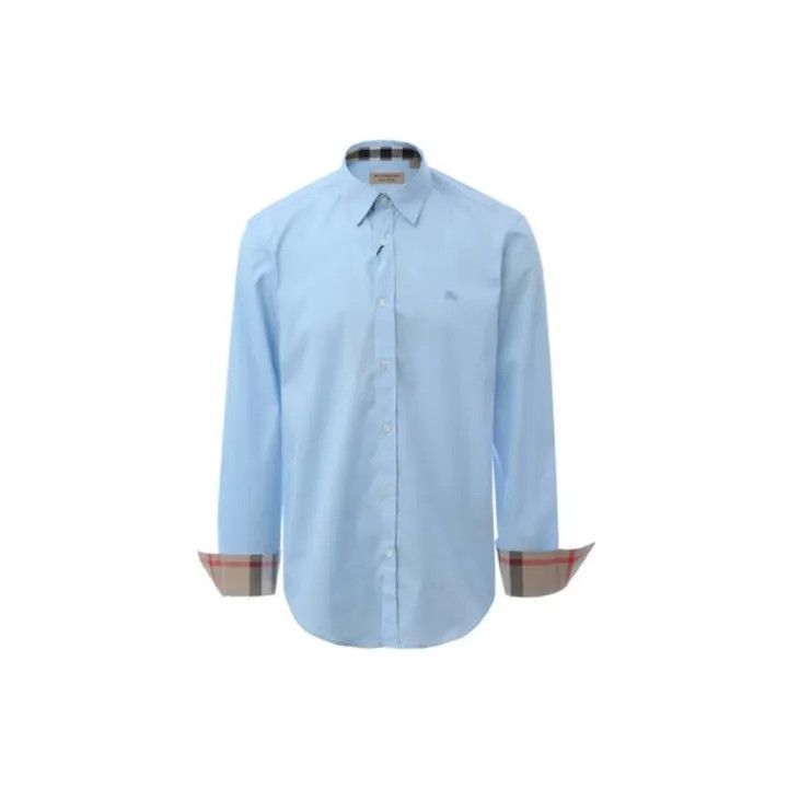 Burberry Burberry Classic Long Sleeve Shirt in Light Blue Size US M / EU 48-50 / 2 - 1 Thumbnail