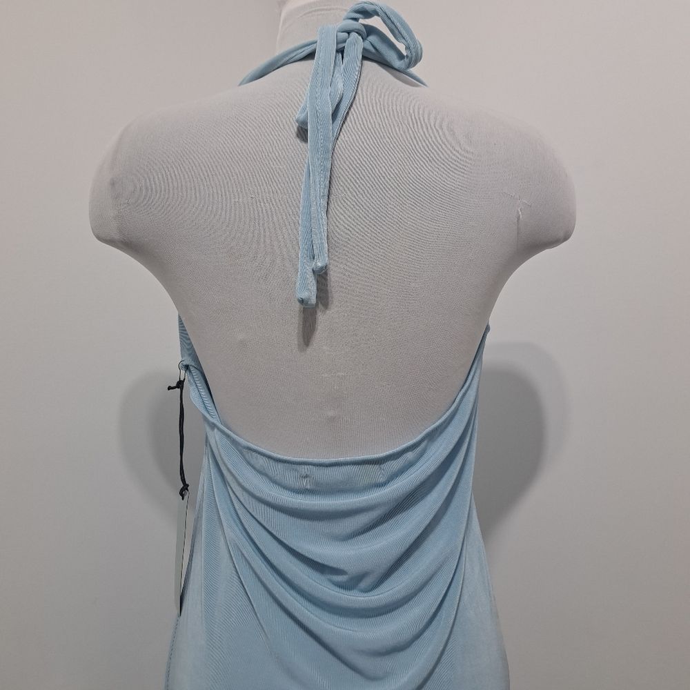 Other Finesse Dani Blueberry Halter Bodycon Mini Dress Size 1X NWT Size XXL / US 16-18 / IT 52-54 - 9 Thumbnail