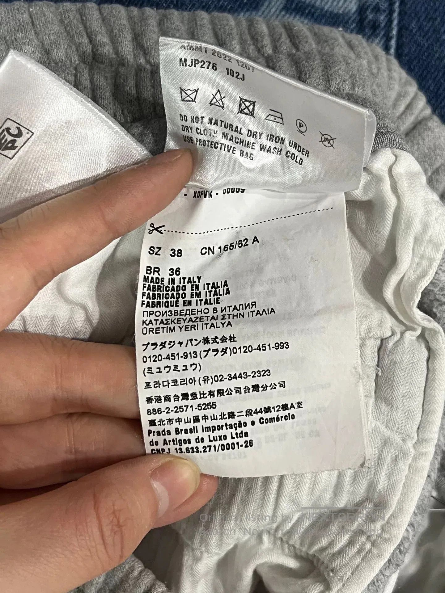 Miu Miu Miumiu Layered Shorts in Gray Color. Size 37" - 5 Thumbnail