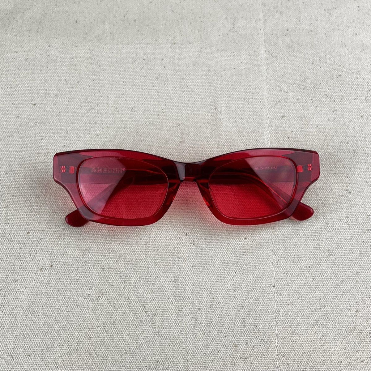 Ambush Design AMBUSH | Ray | Square Frame | Red | Sunglasses Size ONE SIZE - 7 Thumbnail