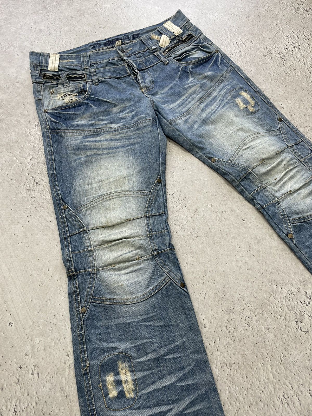Diesel Diesel style distressed jeans rare y2k japanese Size US 32 / EU 48 - 3 Thumbnail