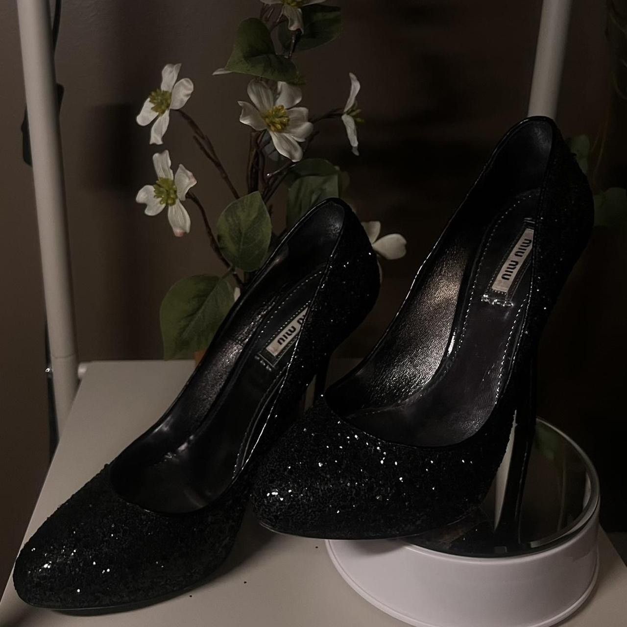 Miu Miu MIU MIU glitter pumps Size US 7 / IT 37 - 3 Thumbnail