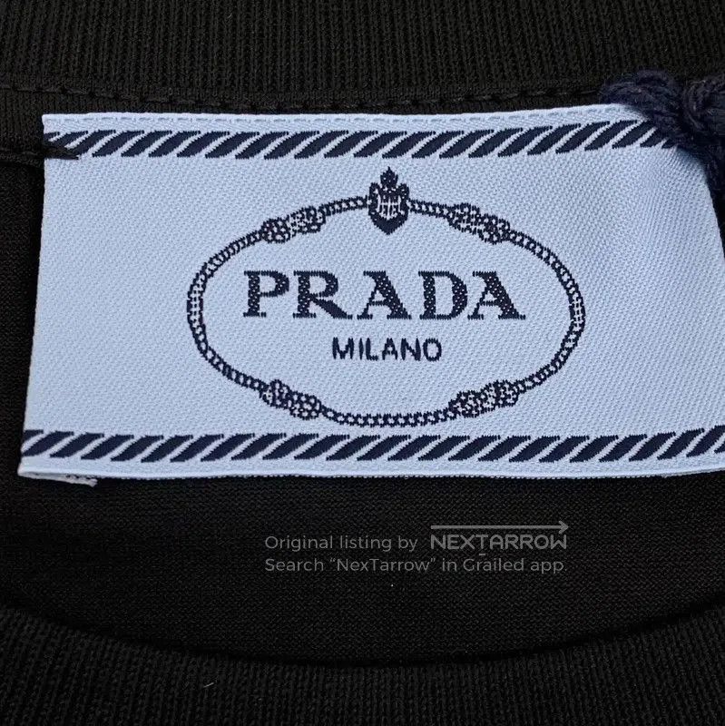 Prada Prada Black Cotton Men's T-Shirt. Size US S / EU 44-46 / 1 - 3 Thumbnail