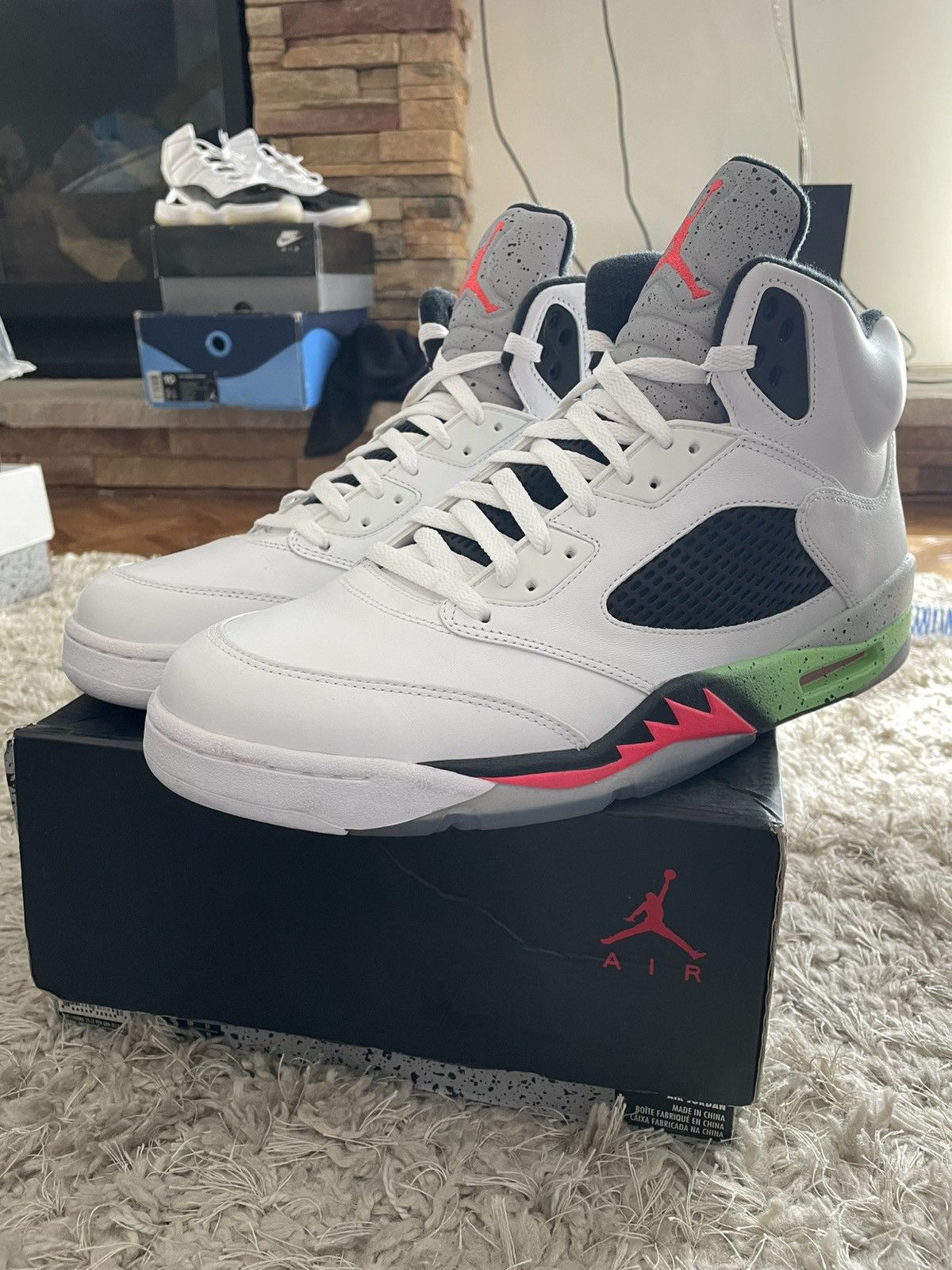 Jordan Brand Jordan 5 Poison Green/ALL STAR Size US 13 / EU 46 - 1 Thumbnail