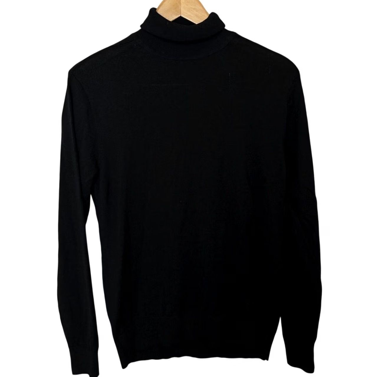 Uniqlo Uniqlo U Black Wool Knit Turtleneck Sweater Women S Pullover Regular Size Small, Black, Wool Knit, Turtleneck, Pullover, Sweater, Women S Size S / US 4 / IT 40 - 2 Thumbnail