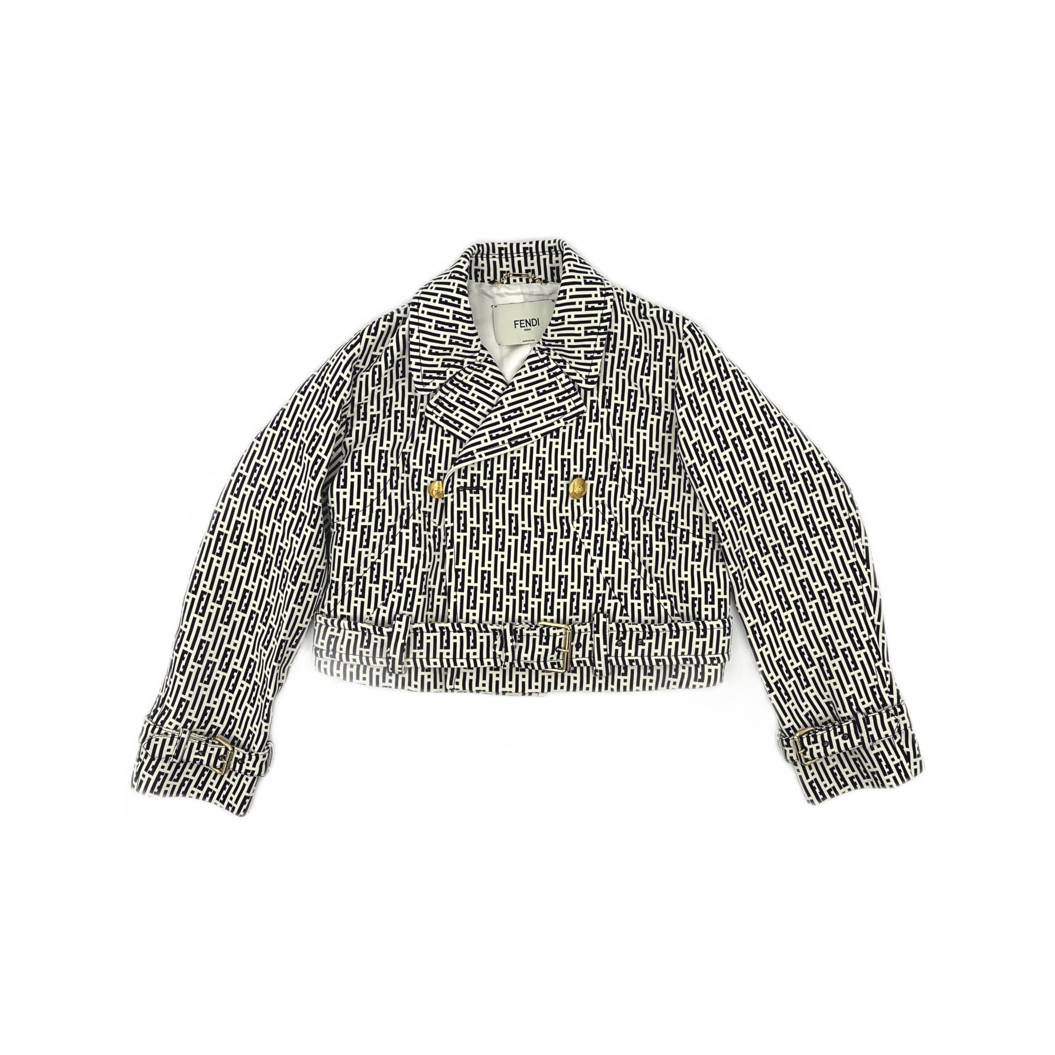 Fendi Fendi FF Monogram Pattern Jacket Size 38 Size XS / US 0-2 / IT 36-38 - 1 Thumbnail