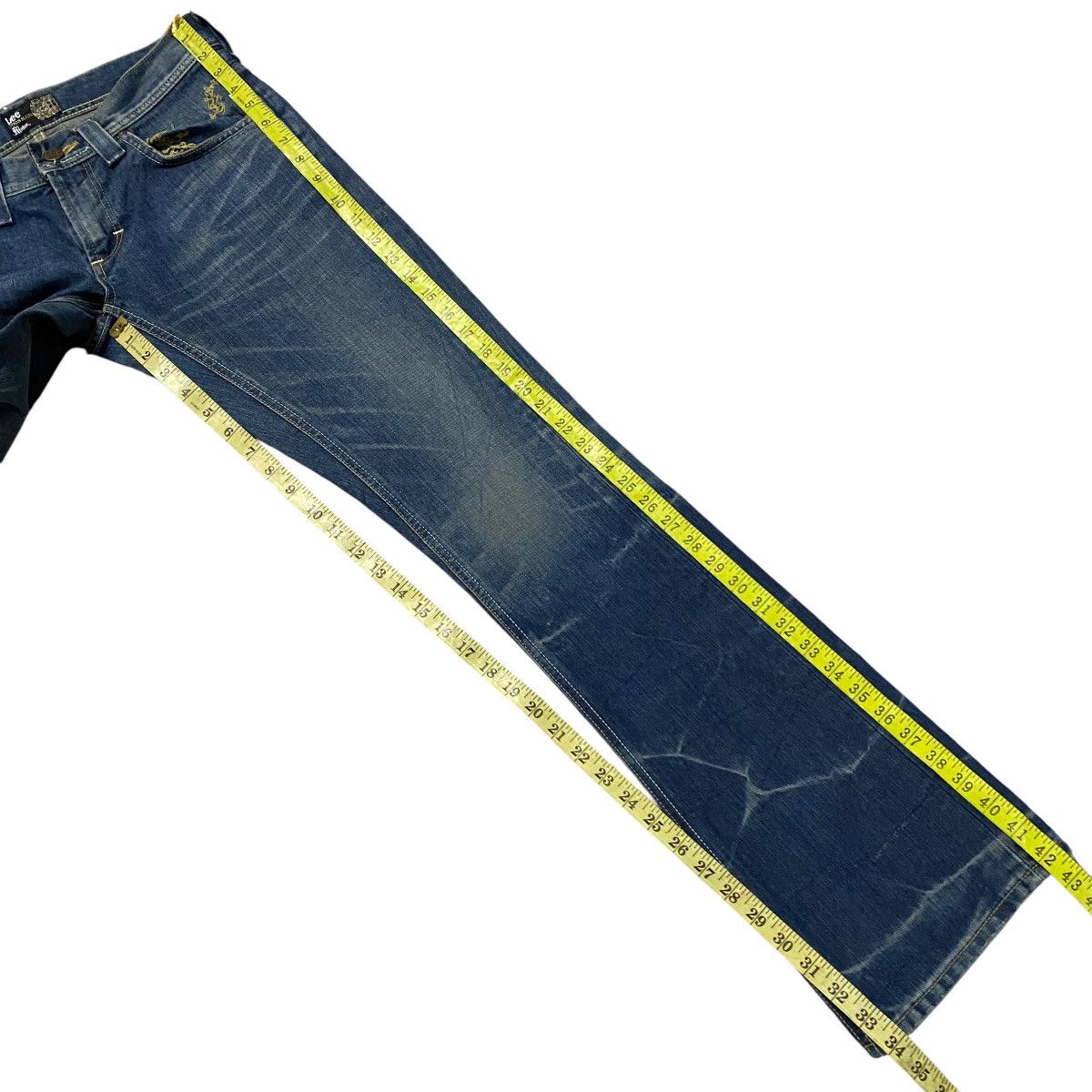 Japanese Brand LEE x MIDAS Machiavel Denim Flare Jeans Size US 30 / EU 46 - 17 Thumbnail