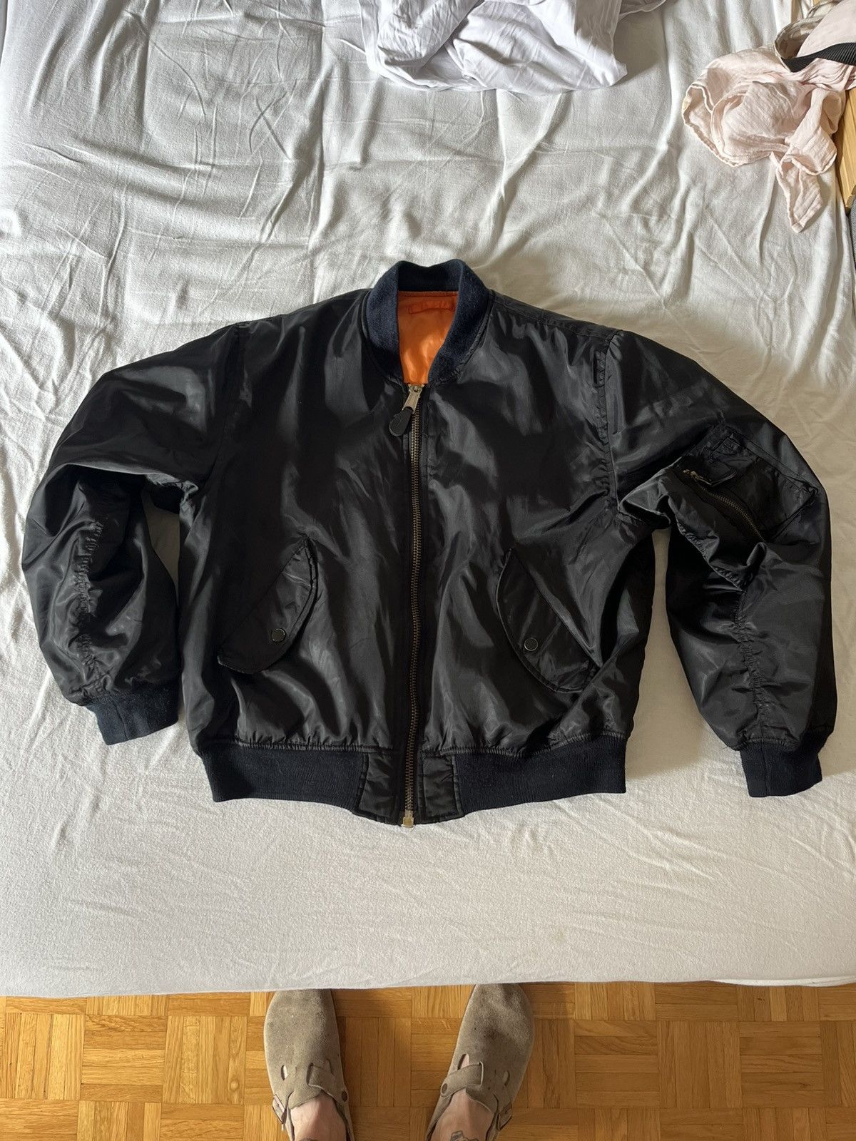Vintage MA-1 Bomber Jacket Black