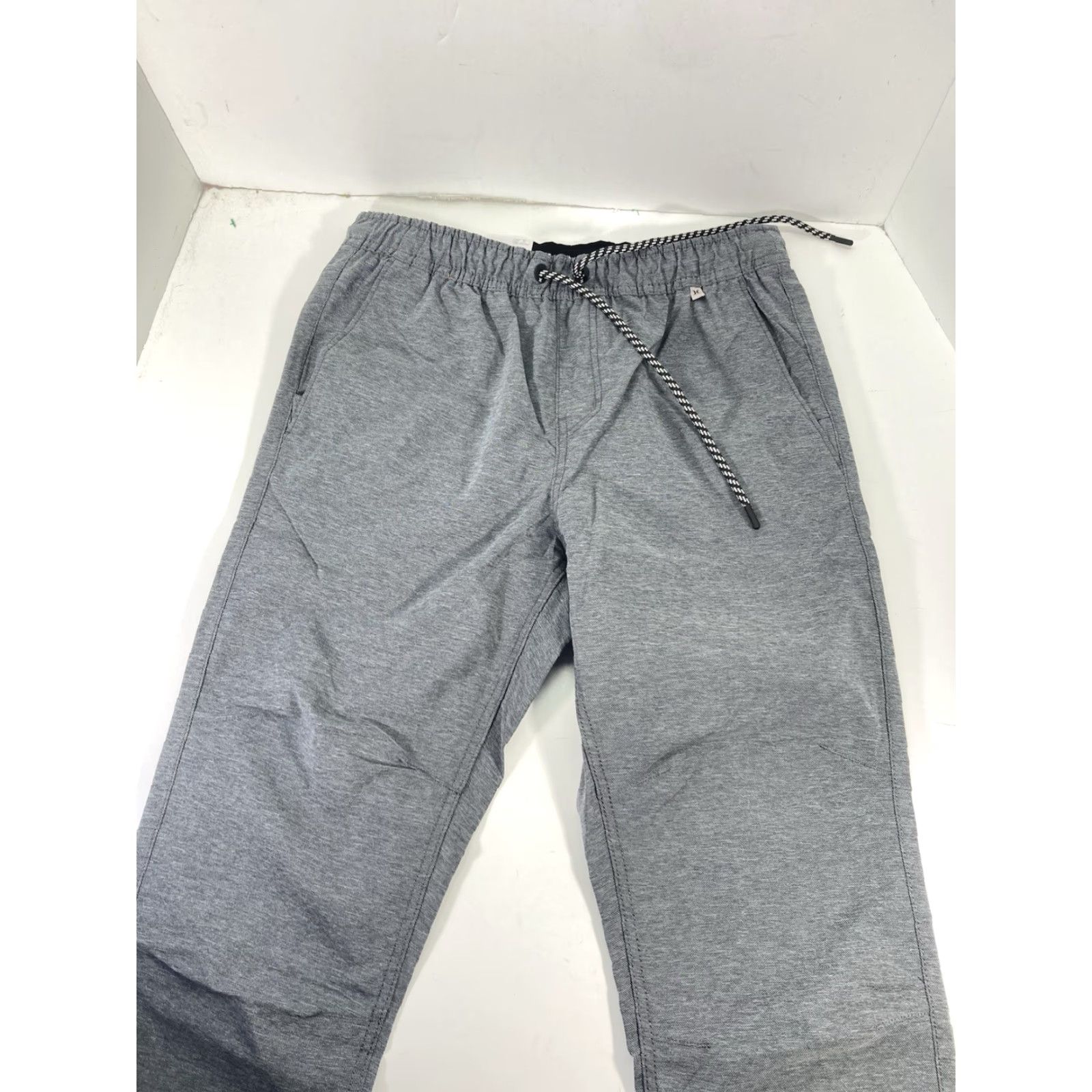 Hurley Hurley Pacer Jogger Pants Gray 30X32 Elastic Waist Drawstring NWT Adults Mens Small Regular Twill Stretch Size US 29 - 5 Thumbnail