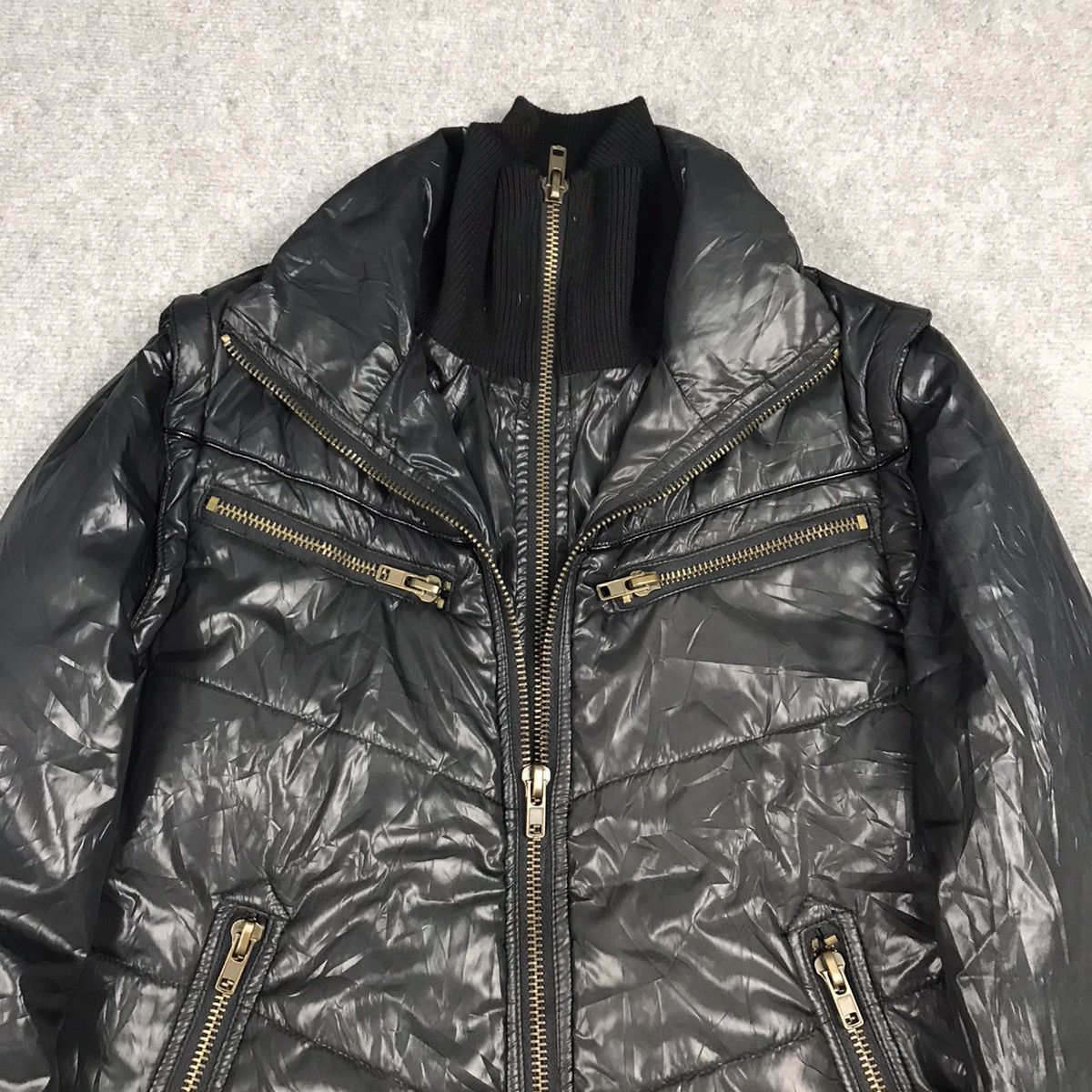 If Six Was Nine × Japanese Brand × Le Grande Bleu (L.G.B.) JAPAN BRAND BRTHBREATH PUFFER BLACK PUNK JACKET Size US S / EU 44-46 / 1 - 3 Thumbnail