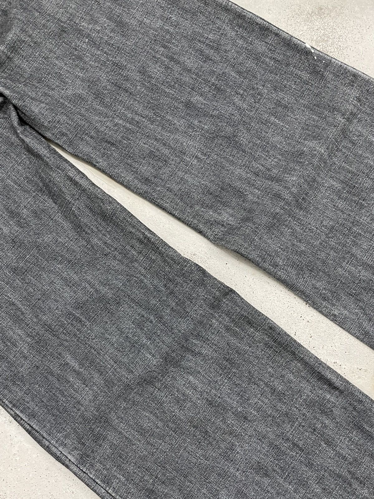 Issey Miyake Zucca Vintage Waist Wide Leg Flare Denim Paint Mark Size US 29 - 11 Thumbnail