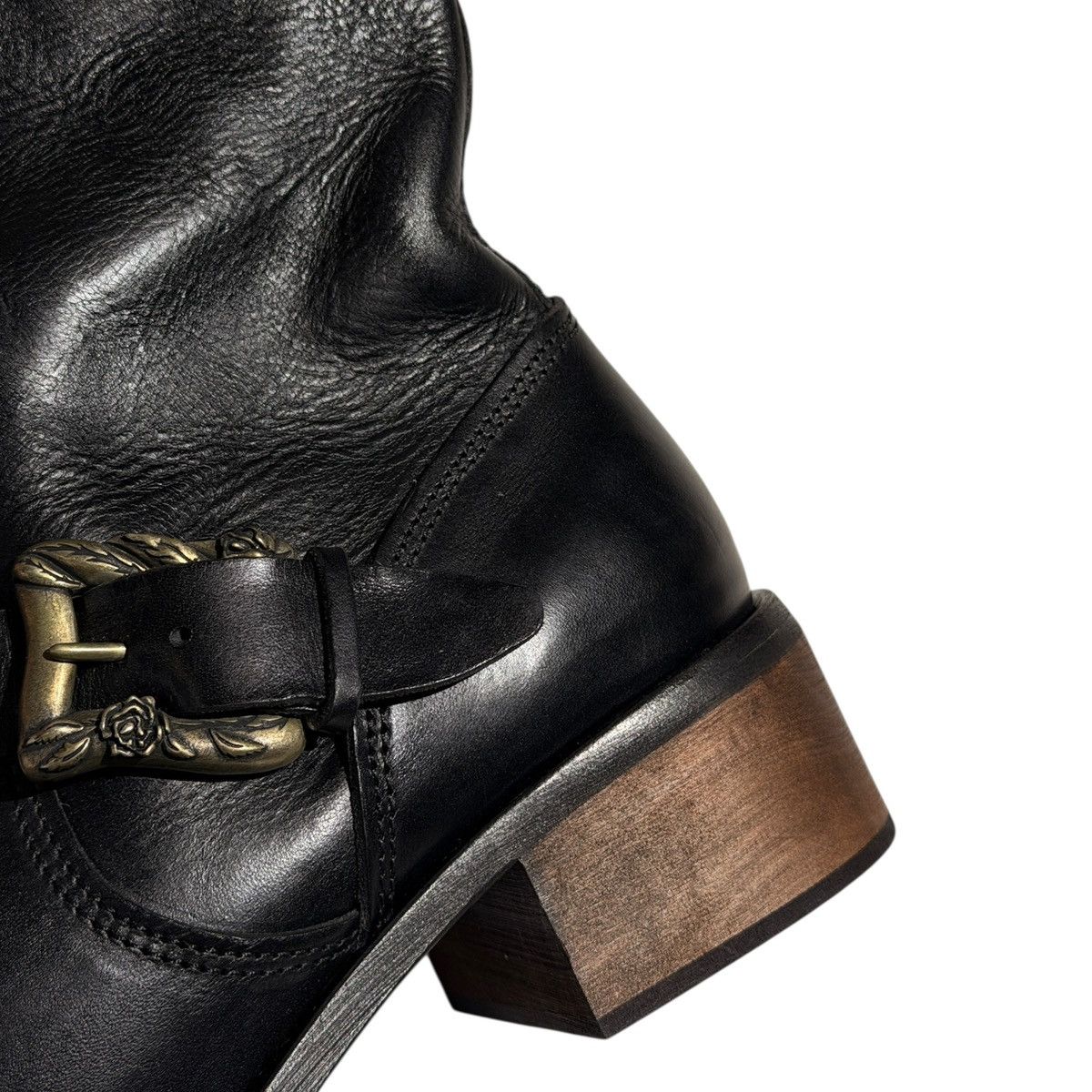 Enfants Riches Deprimes Embellished buckle high leather boot Size US 11 / EU 44 - 3 Thumbnail