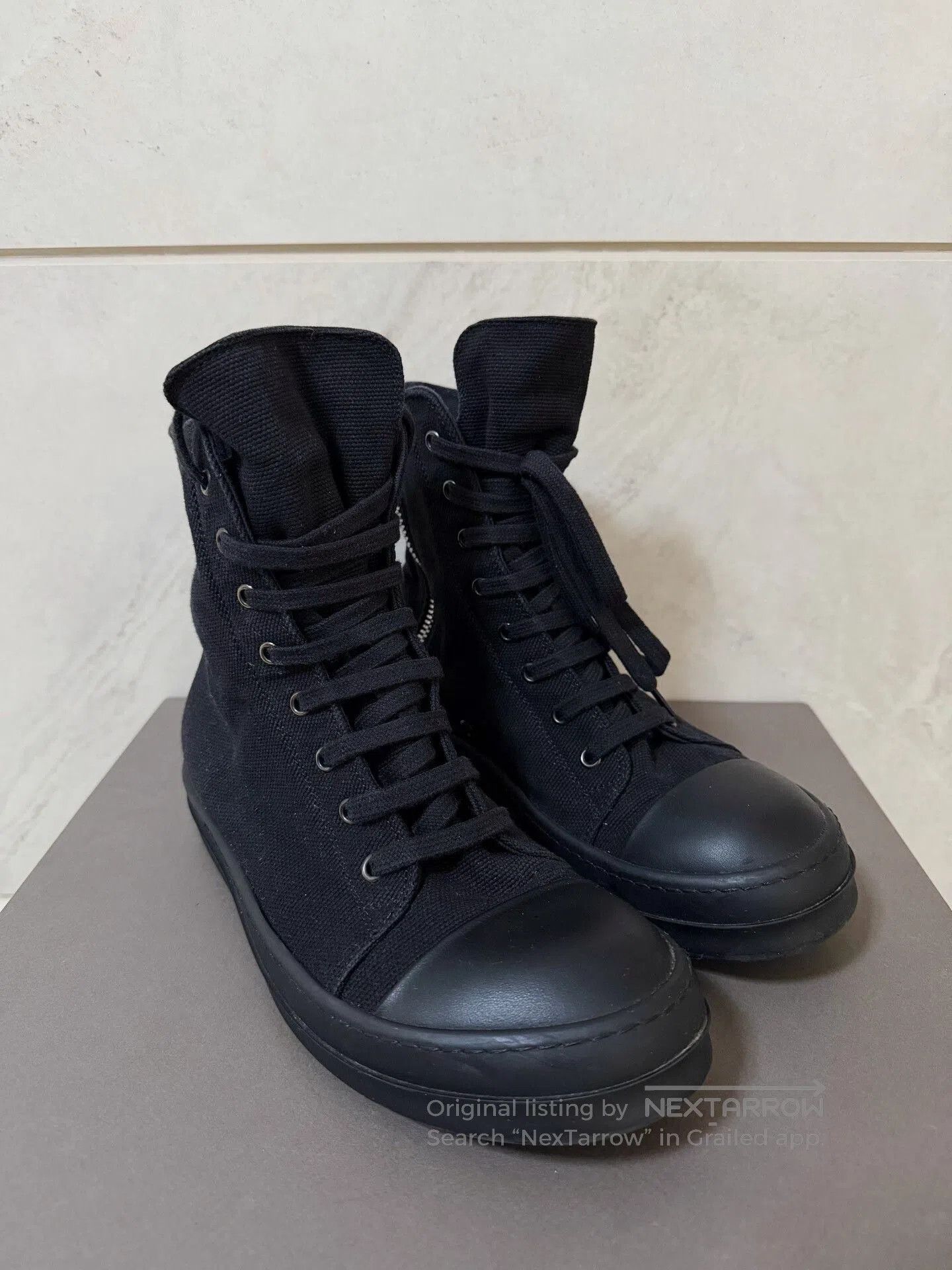 Rick Owens Drkshdw Rick Owens DRKSHDW Canvas High-Top. Size US 7.5 / EU 40-41 - 2 Thumbnail