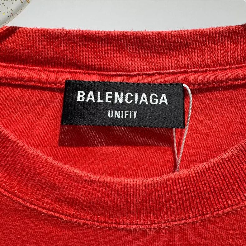 Balenciaga Balenciaga Red Short Sleeve Size US XXS / EU 40 - 4 Thumbnail