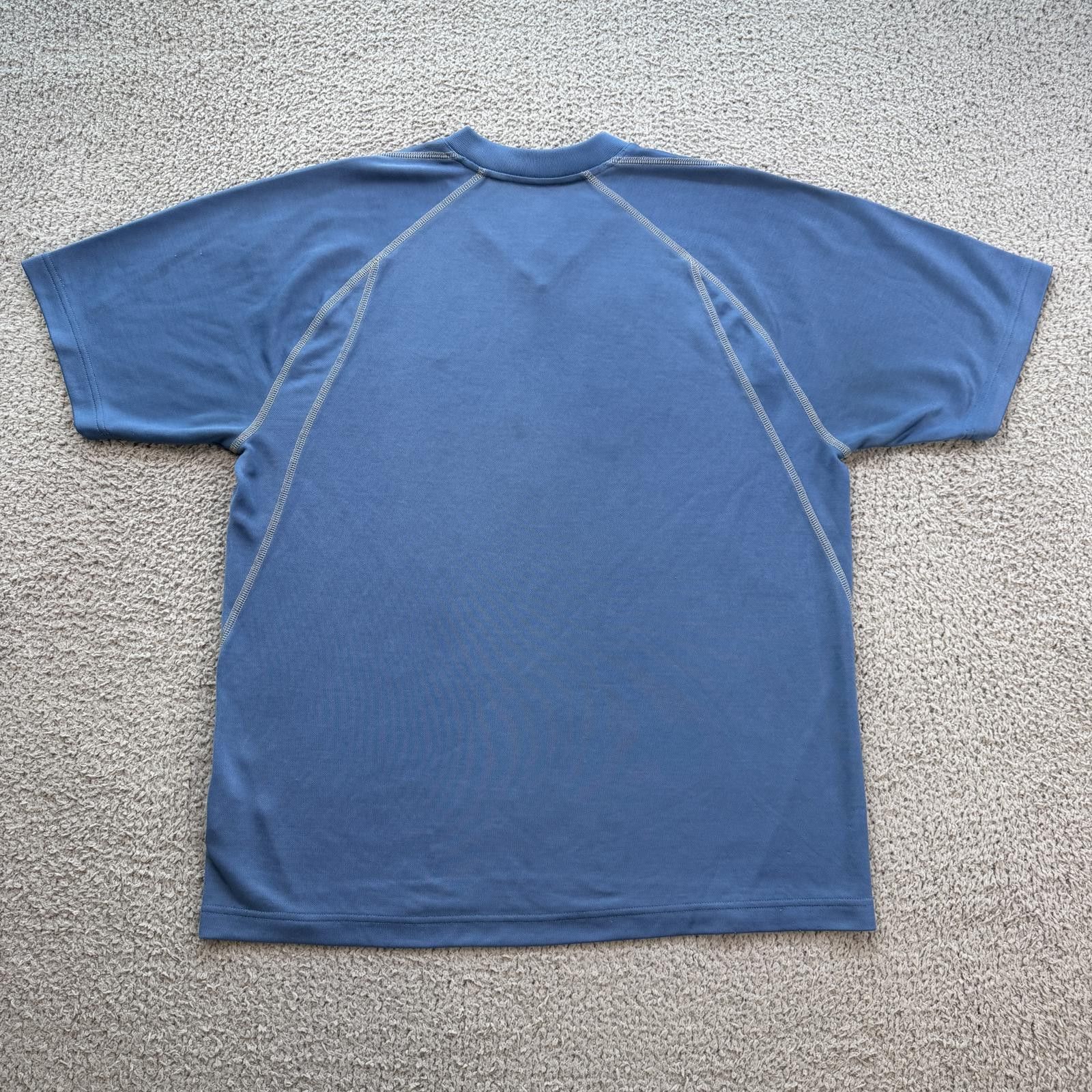 Nike Nike Y2K Blue Athletic Shirt Men Large Mini Swoosh Tee Size US L / EU 52-54 / 3 - 2 Thumbnail