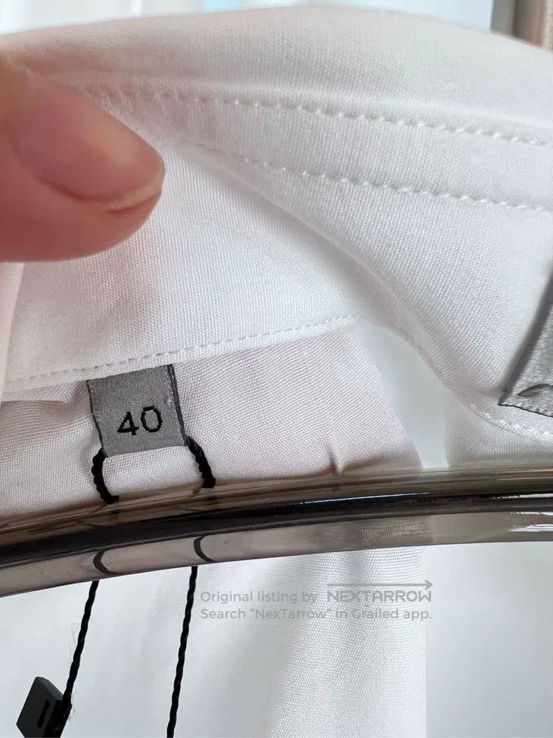 Dior Dior White long-sleeved shirt metal button CD logo Size US XXS / EU 40 - 4 Thumbnail