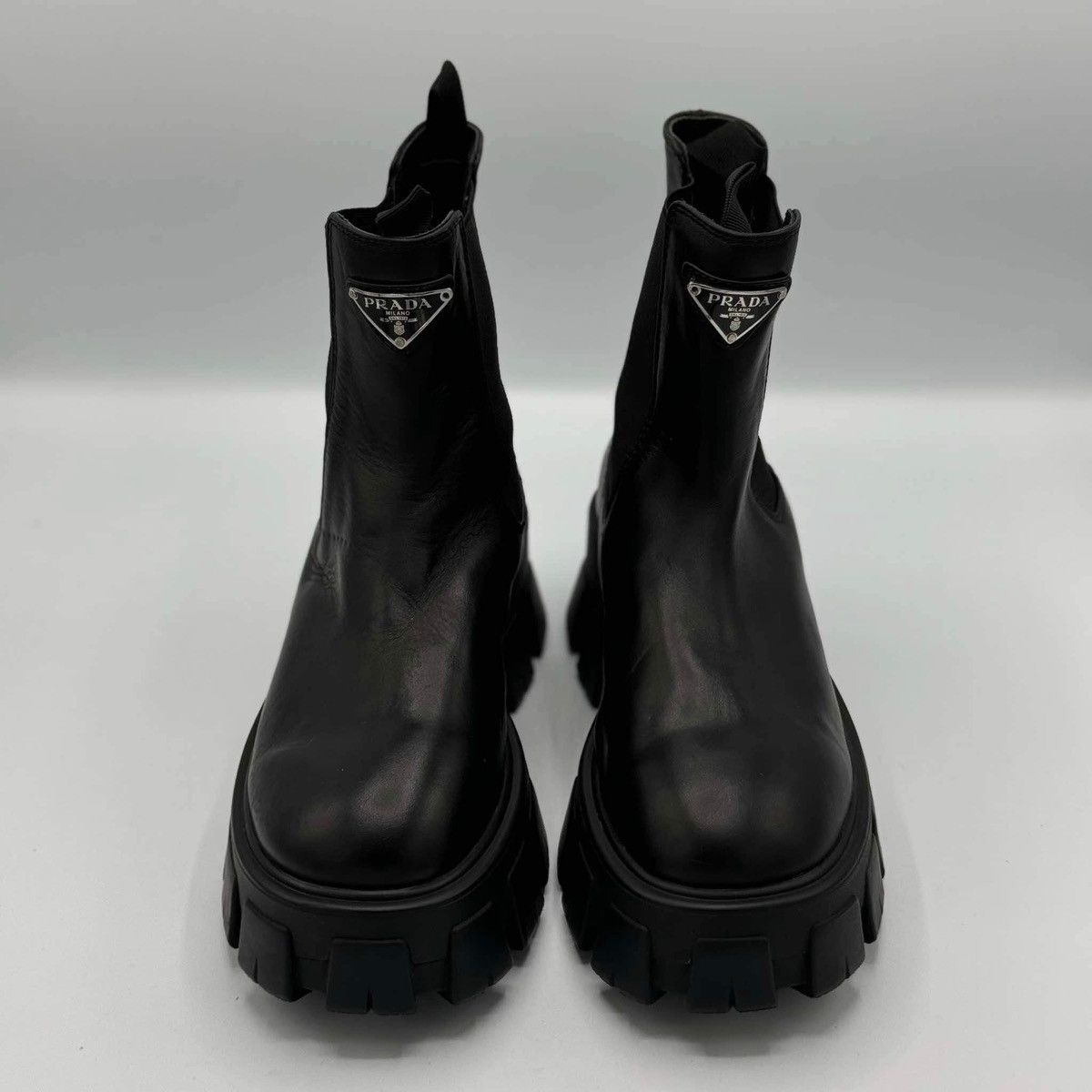 Prada Prada Black Plated Boots Size US 9 / IT 39 - 1 Thumbnail