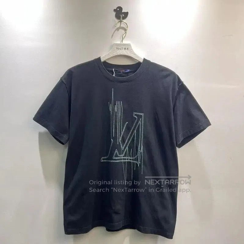 Louis Vuitton Louis Vuitton Black Cotton Men's T. Size US M / EU 48-50 / 2 - 1 Thumbnail