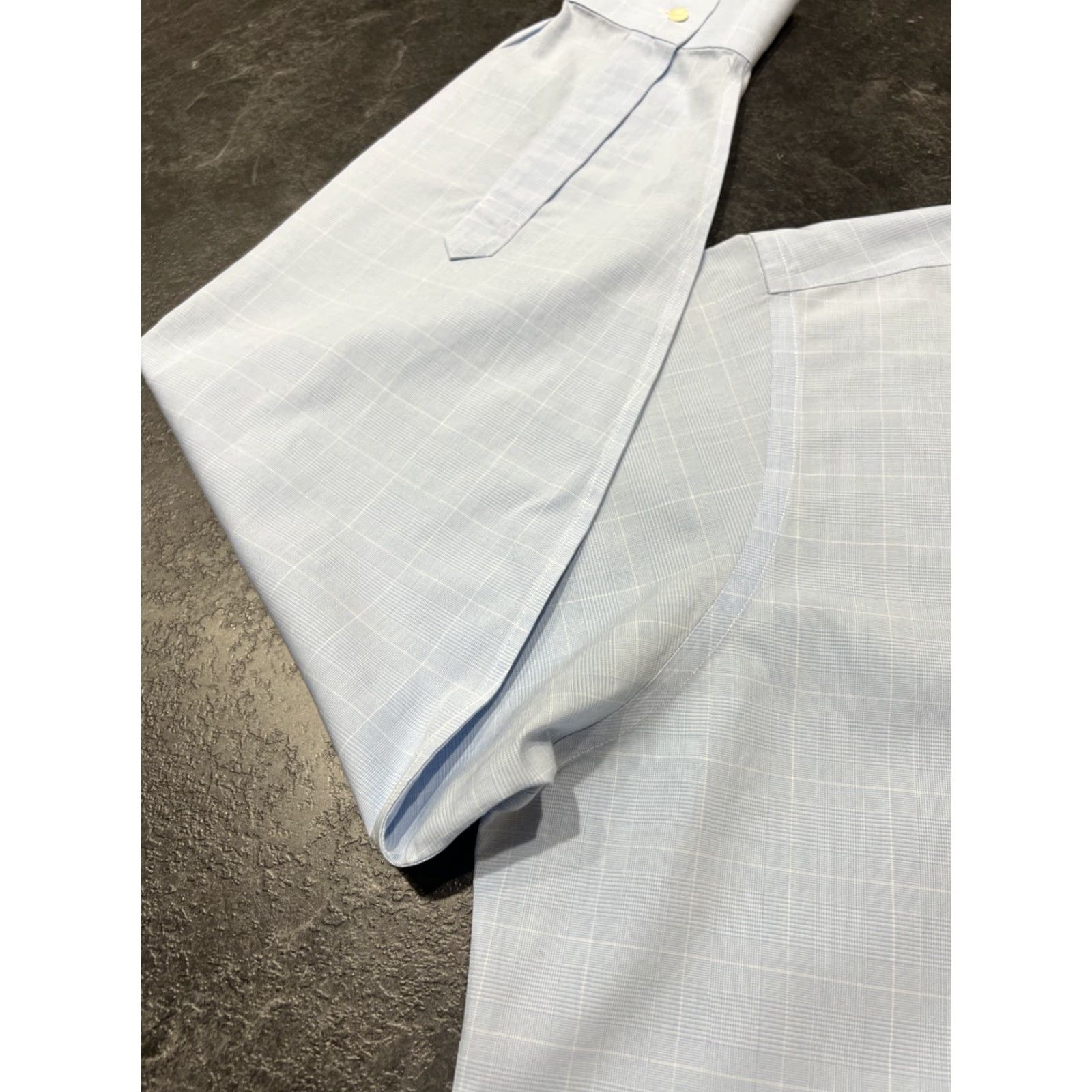 Brooks Brothers VINTAGE Brooks Brothers Dress Shirt Men Regular Fit Long Sleeve Blue Check 16-34 Non-Iron Size US L / EU 52-54 / 3 - 6 Thumbnail