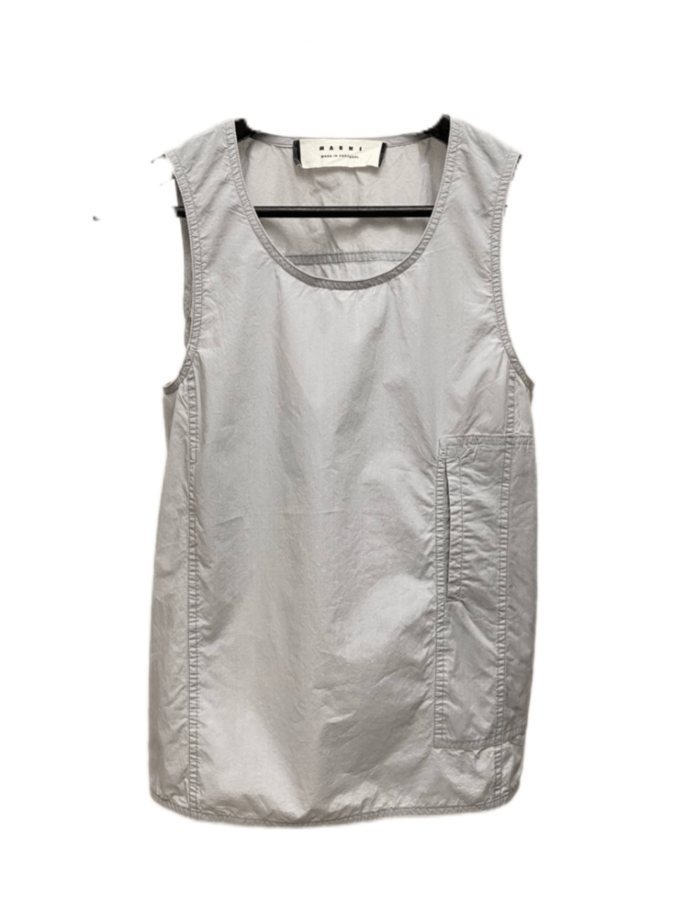 Marni Marni Pocket Round Neck Gray Tunic Tank Top Size S / US 4 / IT 40 - 1 Thumbnail