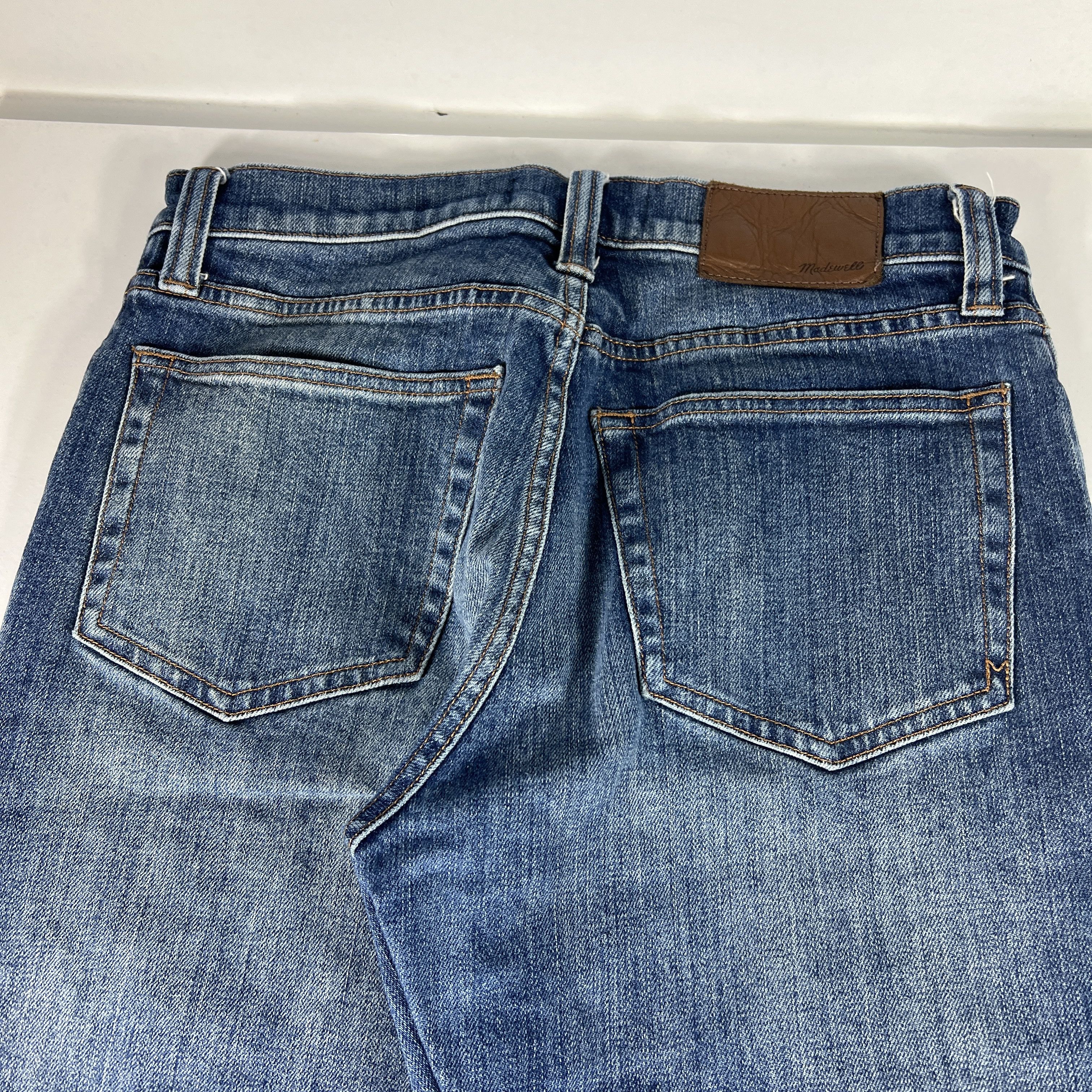 Madewell Madewell Jeans Athletic Slim Blue Faded Stretch Denim Size US 30 / EU 46 - 11 Thumbnail