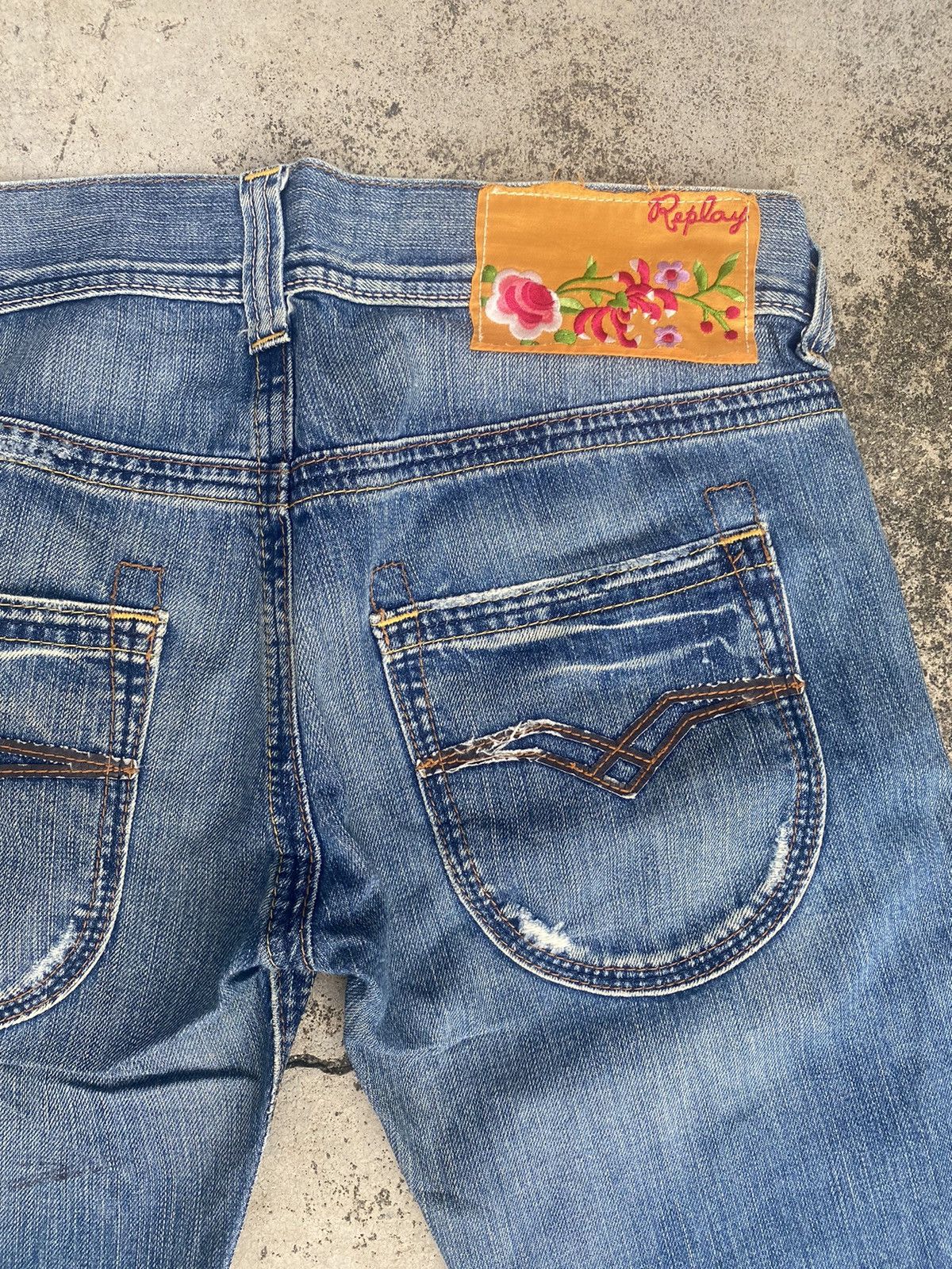 Designer × If Six Was Nine × Replay Flare Jeans Replay Faded High Rise Bootcut Size US 30 / EU 46 - 22 Thumbnail