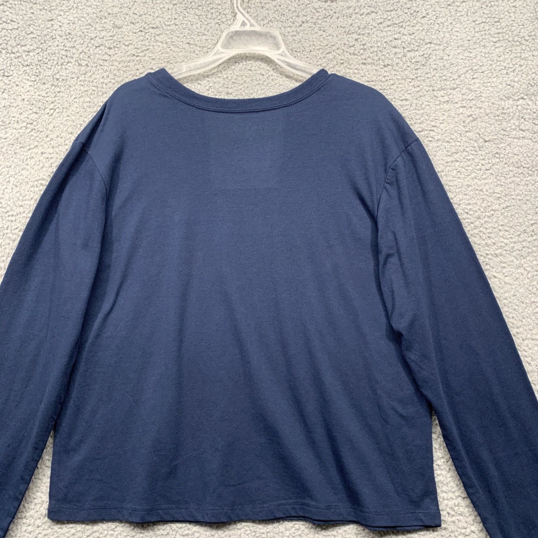 X-LARGE Zoe + Liv T-Shirt XL Long Sleeve Navy Blue White Hugs & Knishes NWT Nike? Size XL / US 12-14 / IT 48-50 - 6 Thumbnail