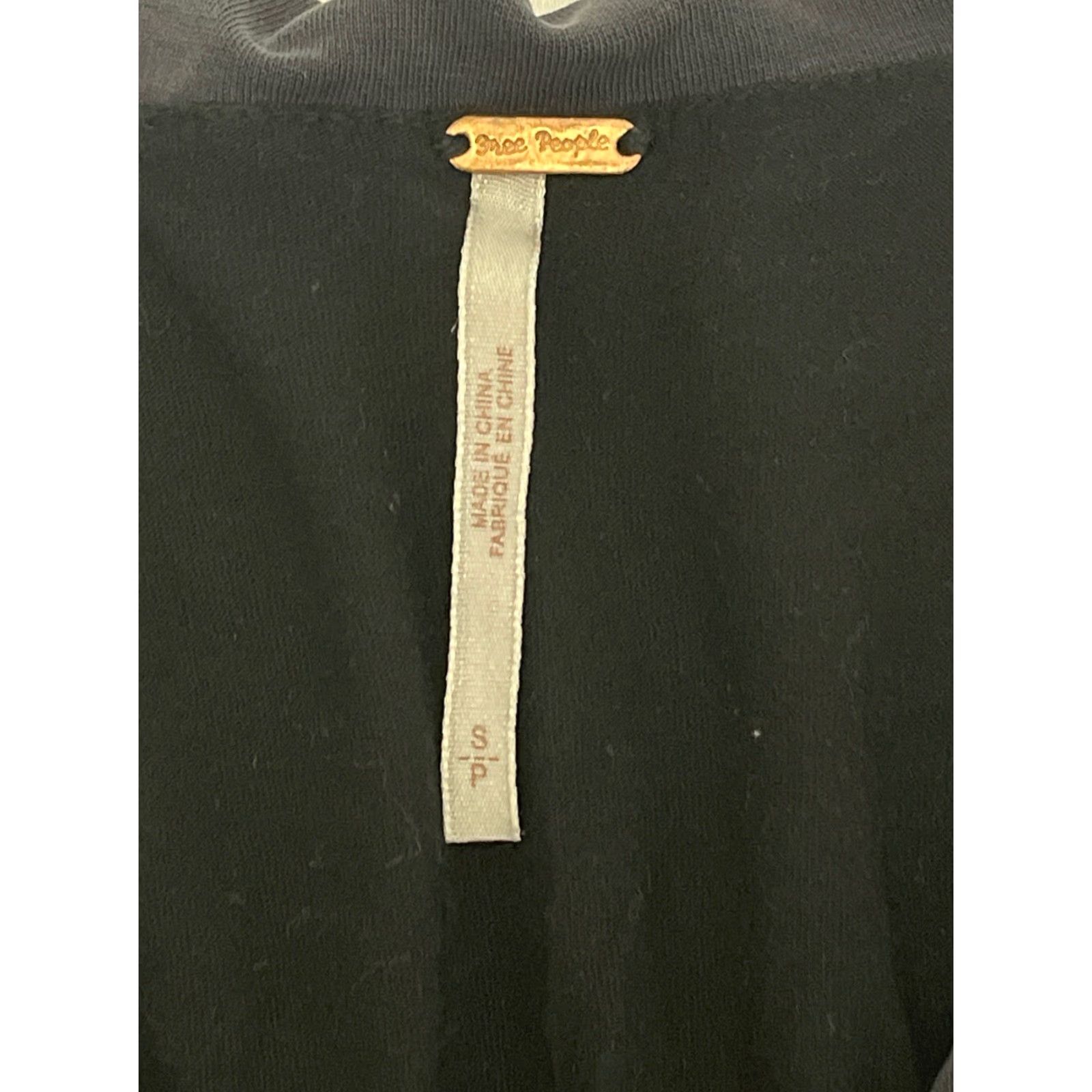 Free People Free People Dress Small Black/Charcoal Boho Hippie Modal Soft Cupro Criss Cross Size S / US 4 / IT 40 - 4 Thumbnail