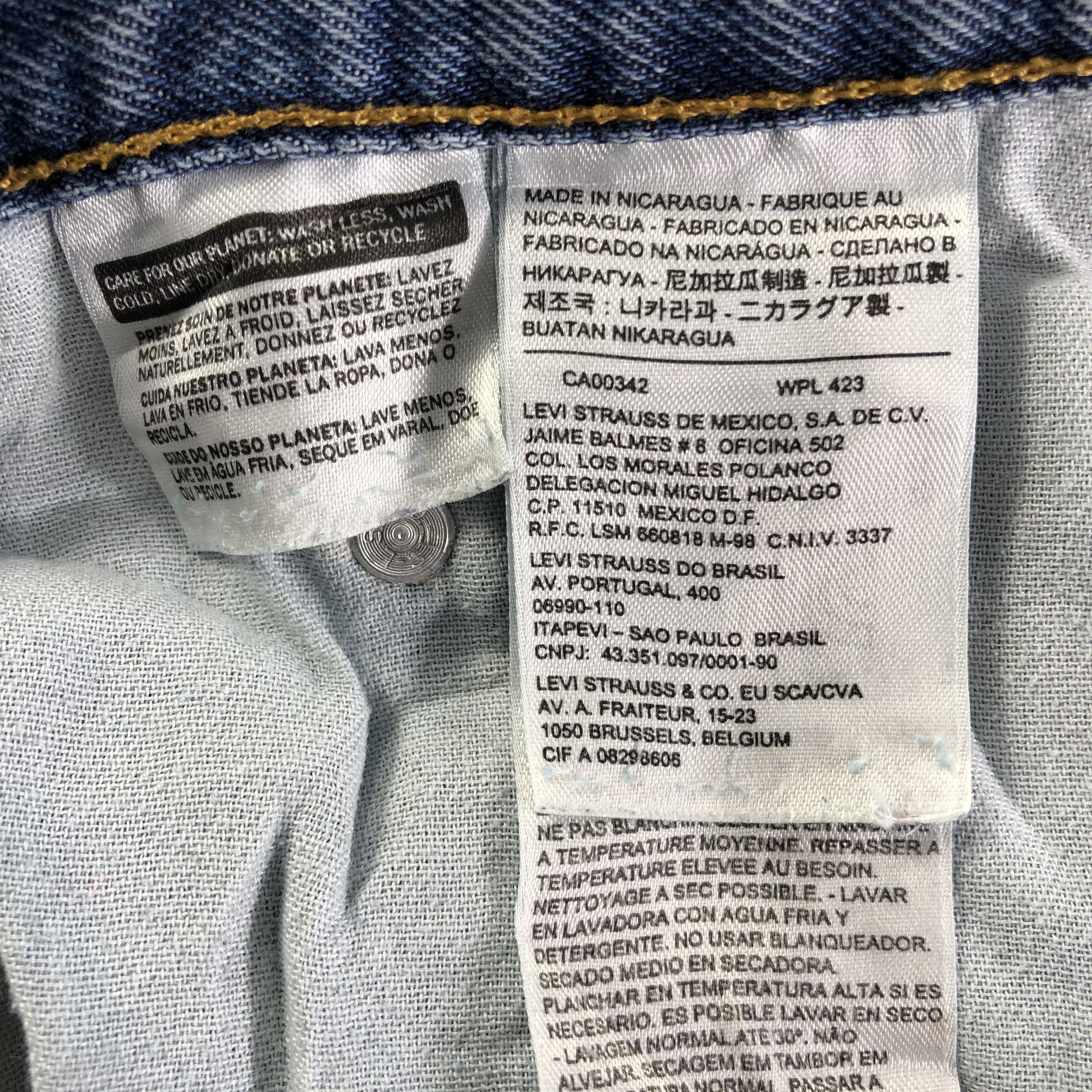 Levi's Vintage Blue Wash Levis 550 Jeans-J4448 Size US 44 / EU 60 - 10 Thumbnail