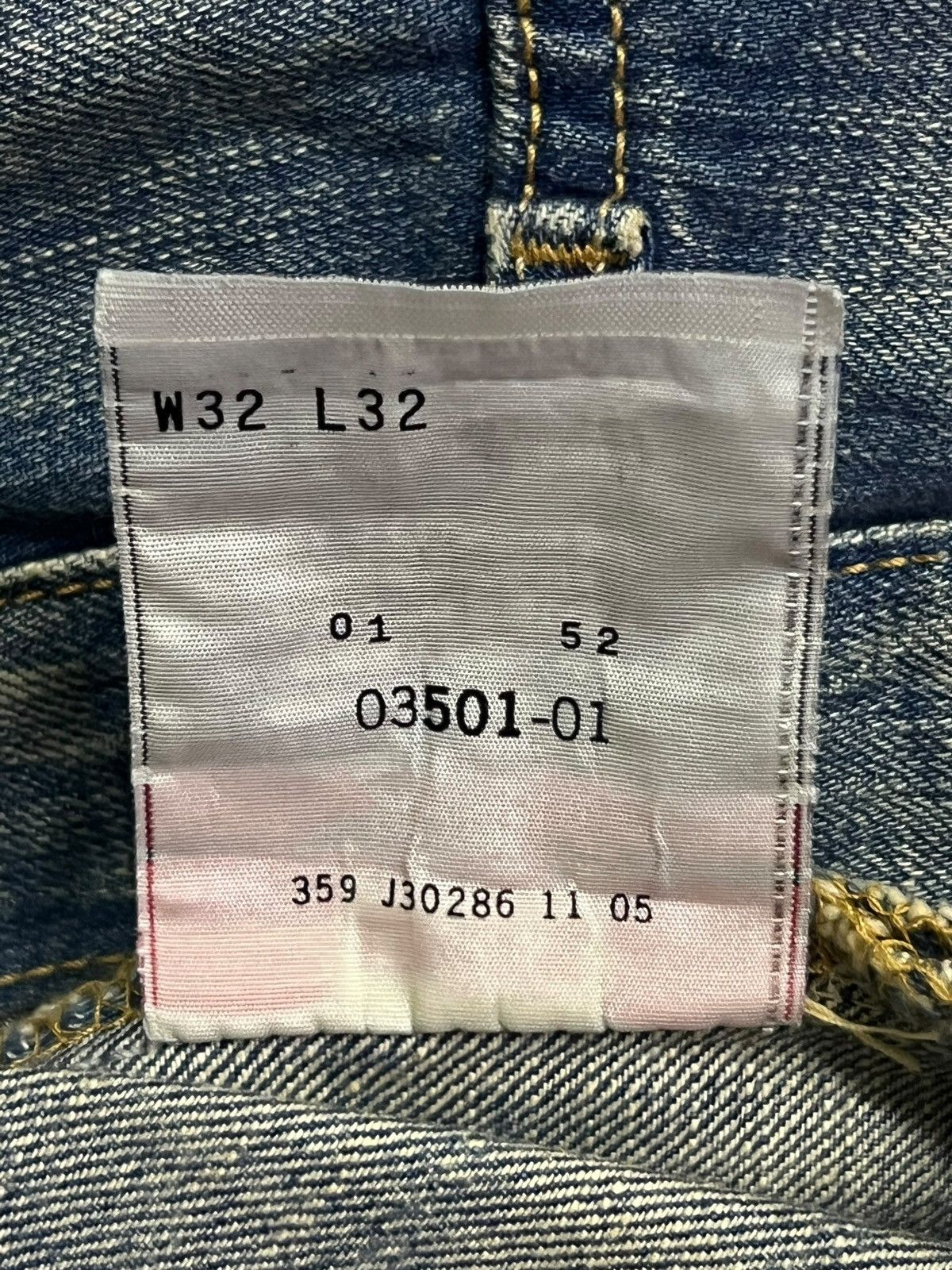 Levi's Loose Vintage 05s Levi’s 501 Japan Denim-Faded Whisker Wash Size US 33 - 17 Thumbnail
