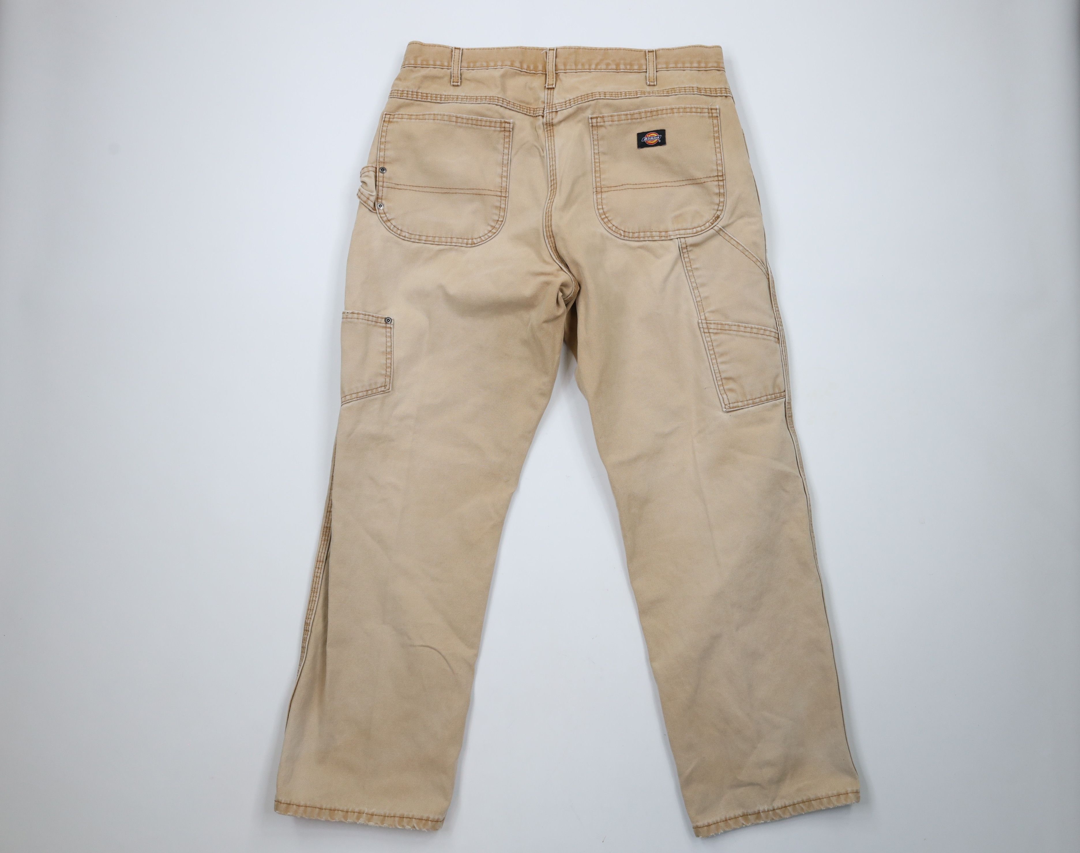 Dickies × Vintage Vintage Dickies Canvas Wide Leg Dungaree Work Pants Brown Size US 34 / EU 50 - 8 Thumbnail