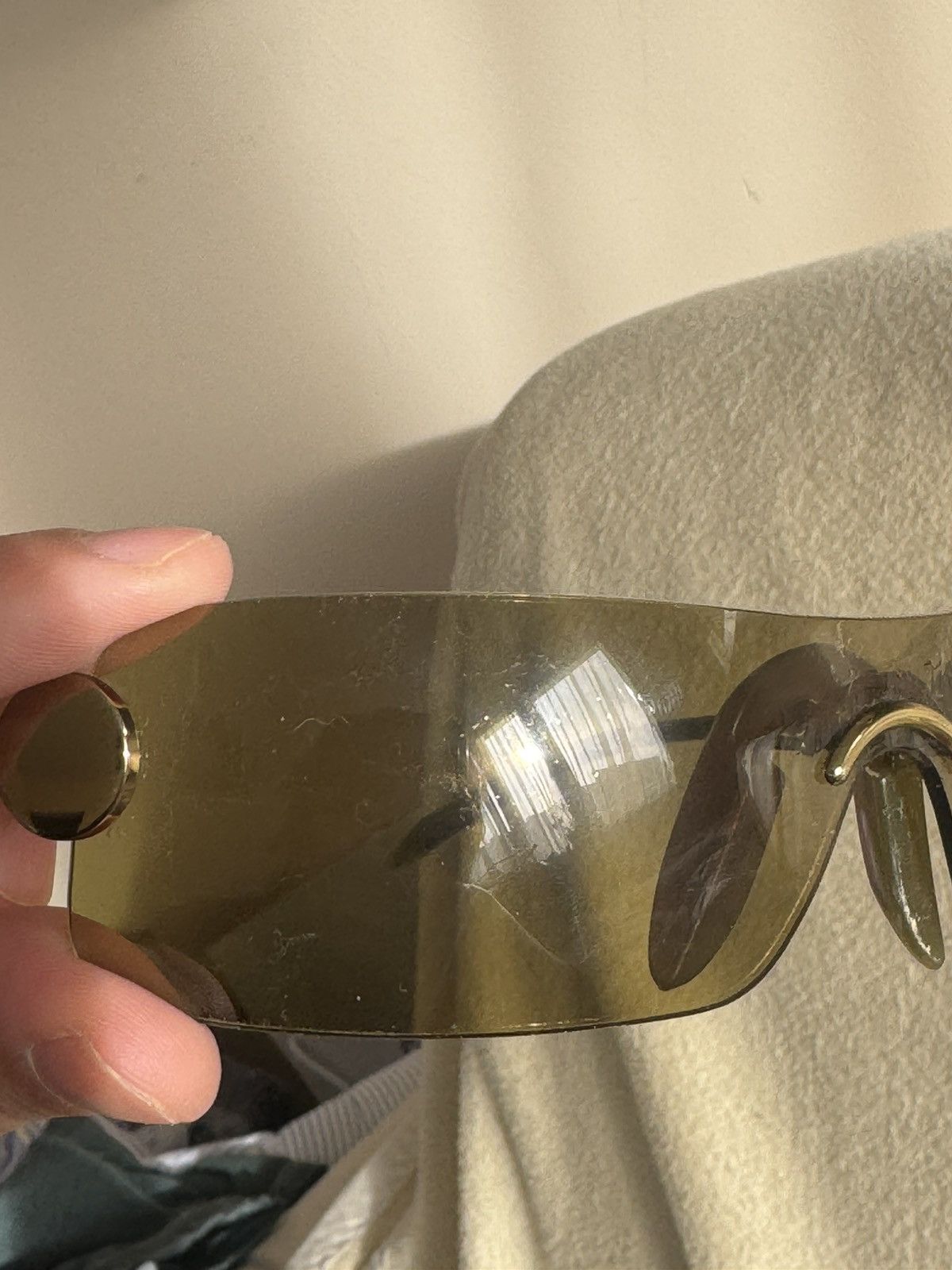 Dior Dior green y2k shield sunglasses Size ONE SIZE - 10 Thumbnail