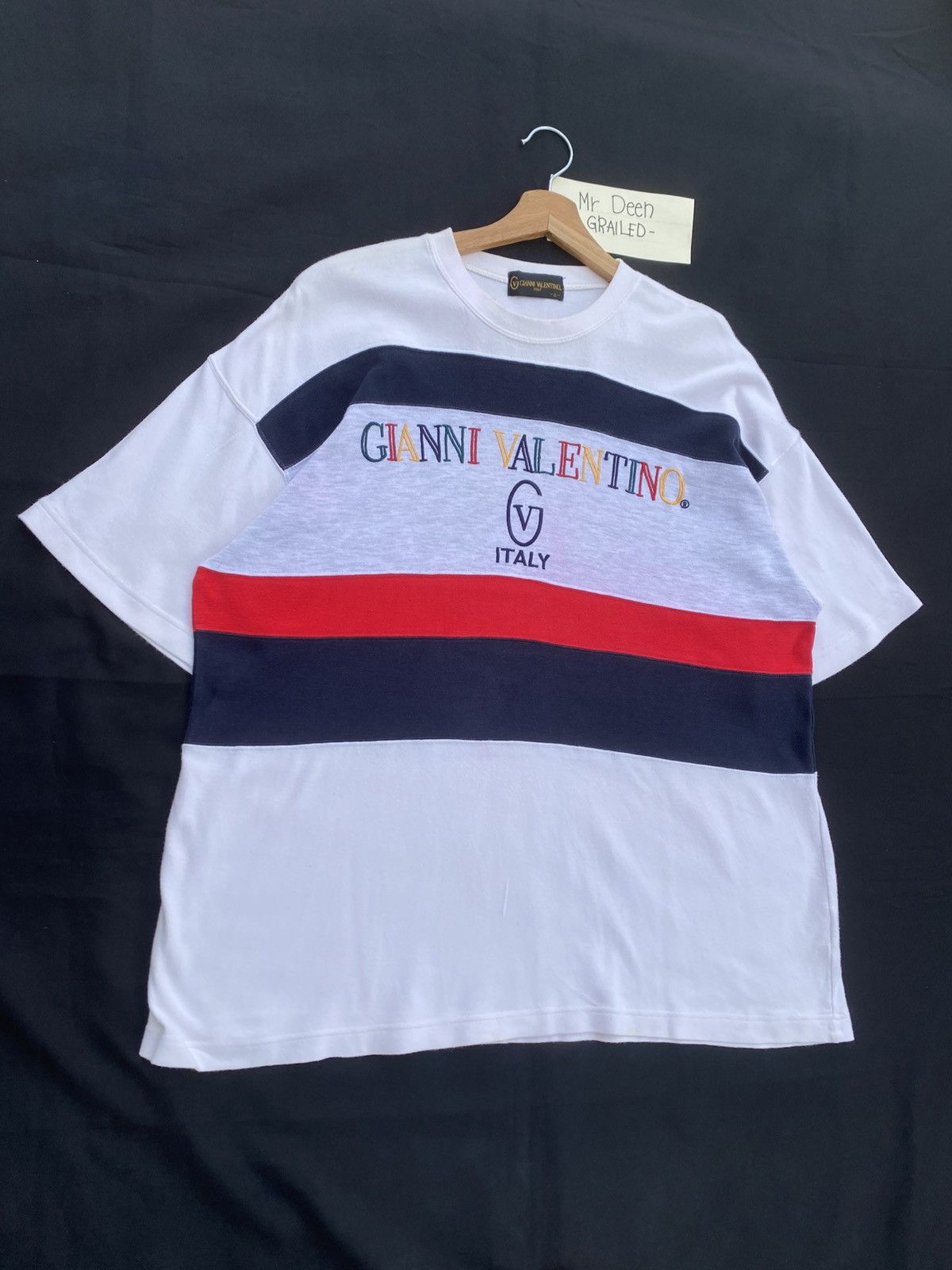 Gianni Valentino Rare Vintage Gianni Valentino Spellout Tshirt Size US L / EU 52-54 / 3 - 3 Thumbnail